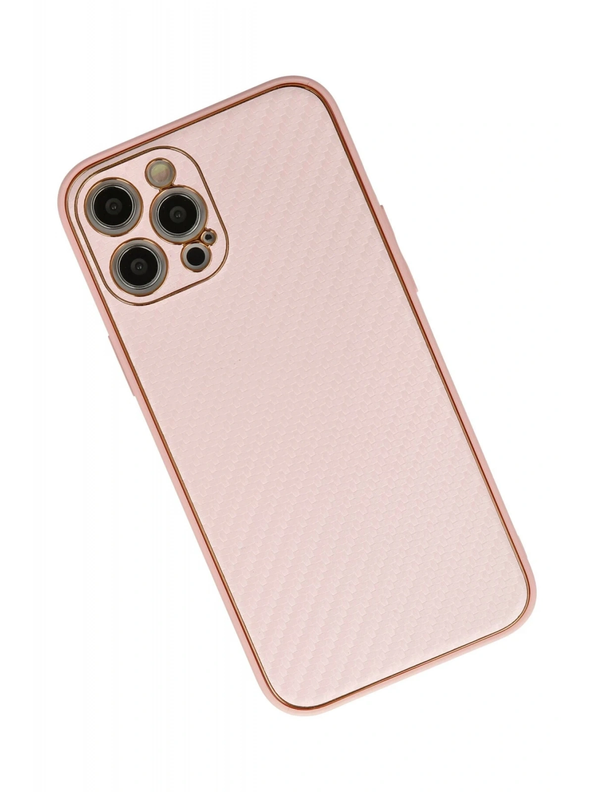 Newface Apple iPhone 12 Pro Max Kılıf Coco Karbon Silikon - Pembe