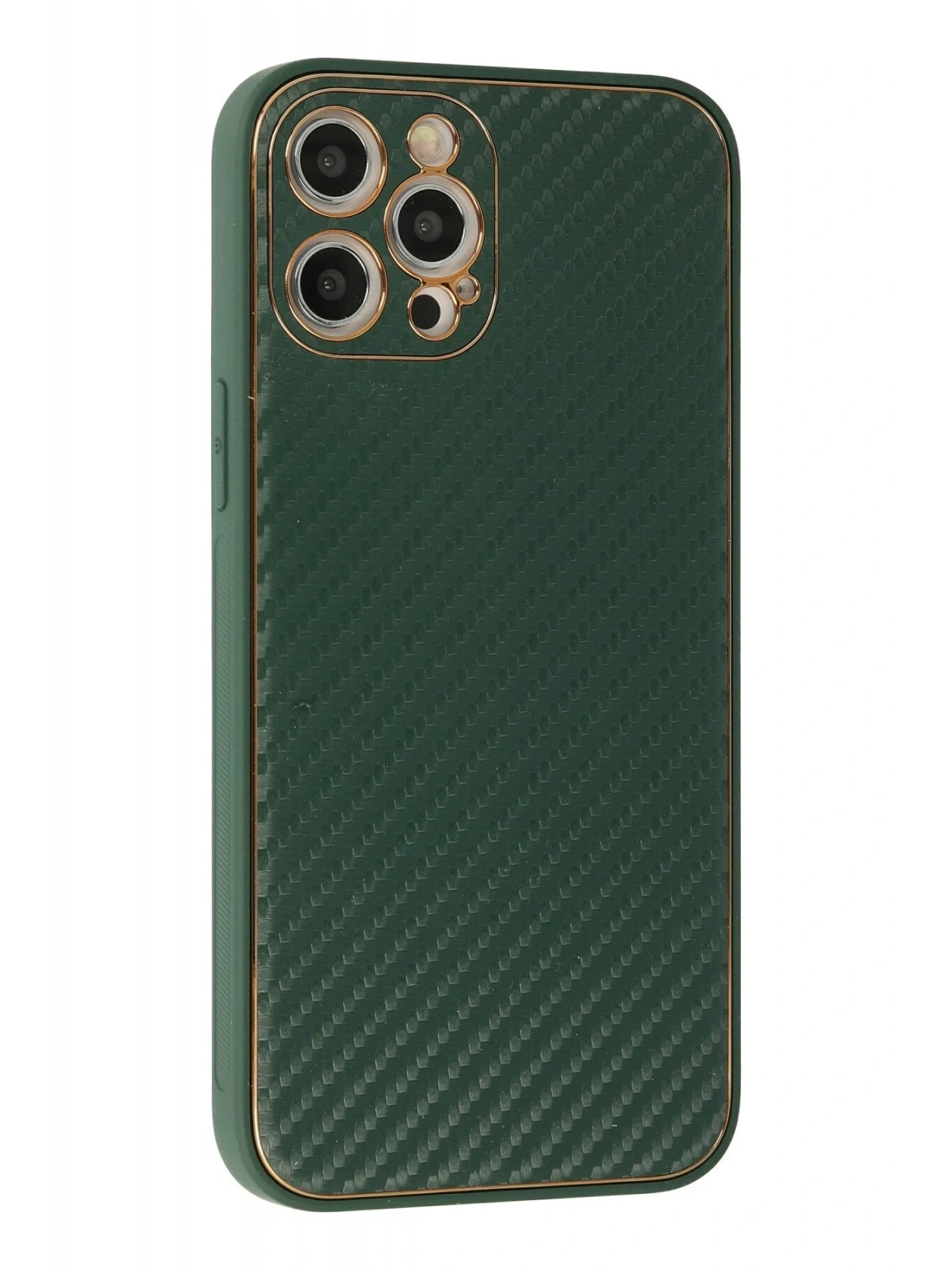 Newface Apple iPhone 12 Pro Max Kılıf Coco Karbon Silikon - Yeşil