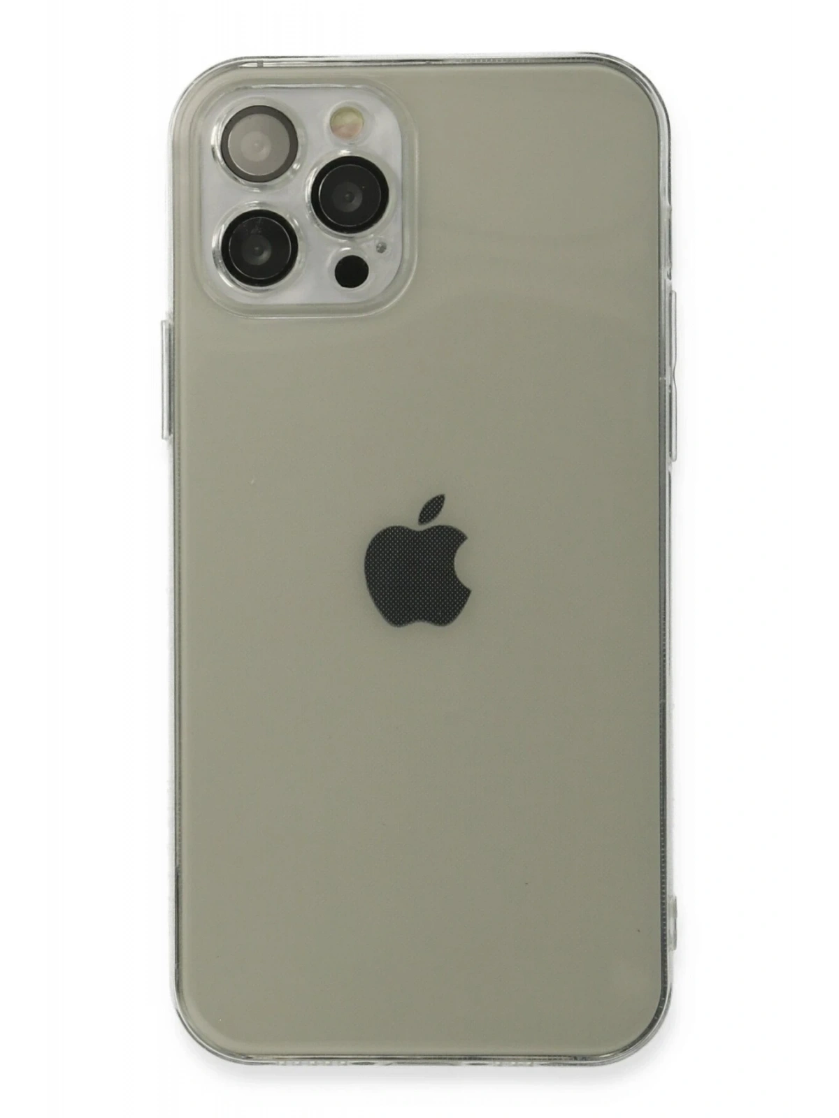 Newface Apple iPhone 12 Pro Max Kılıf Fly Lens Silikon - Şeffaf