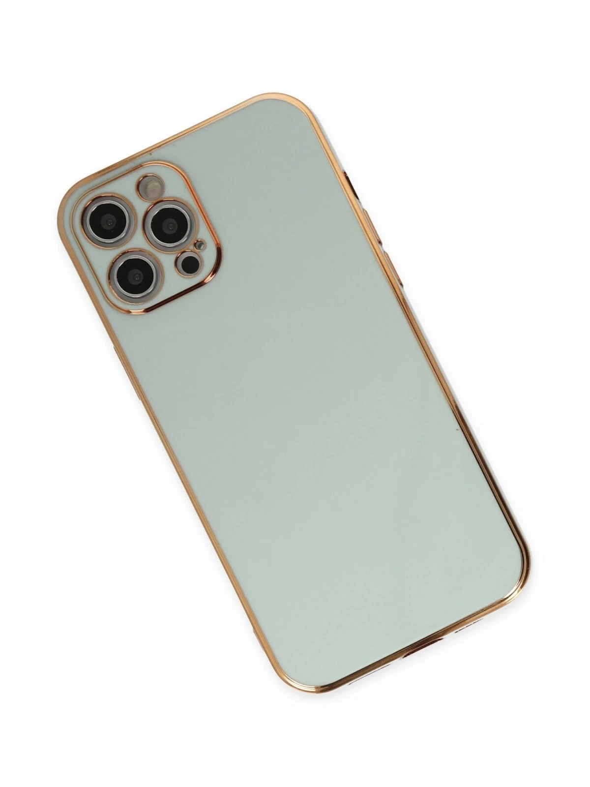 Newface Apple iPhone 12 Pro Max Kılıf Volet Silikon - Açık Yeşil