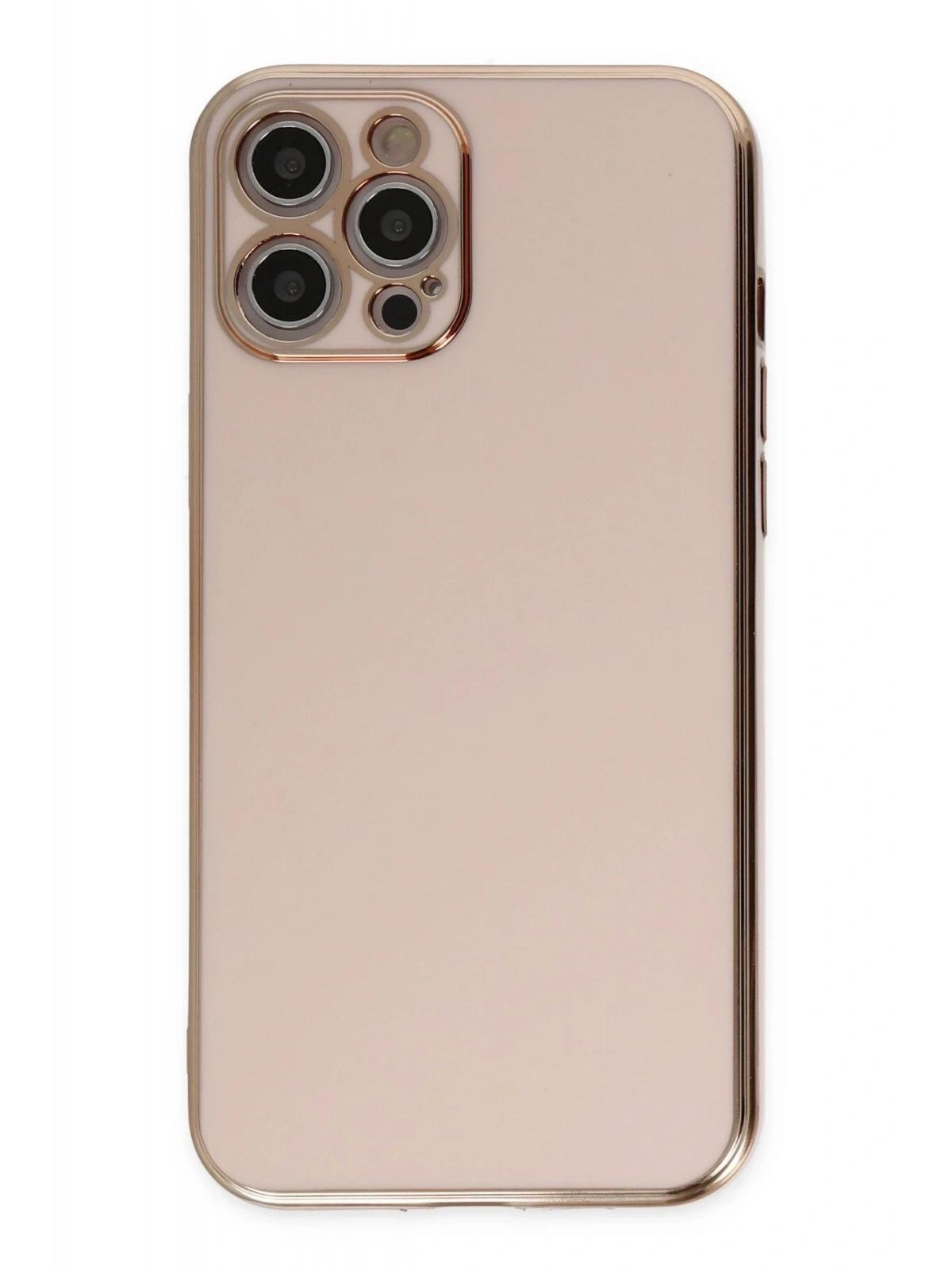 Newface Apple iPhone 12 Pro Max Kılıf Volet Silikon - Pembe