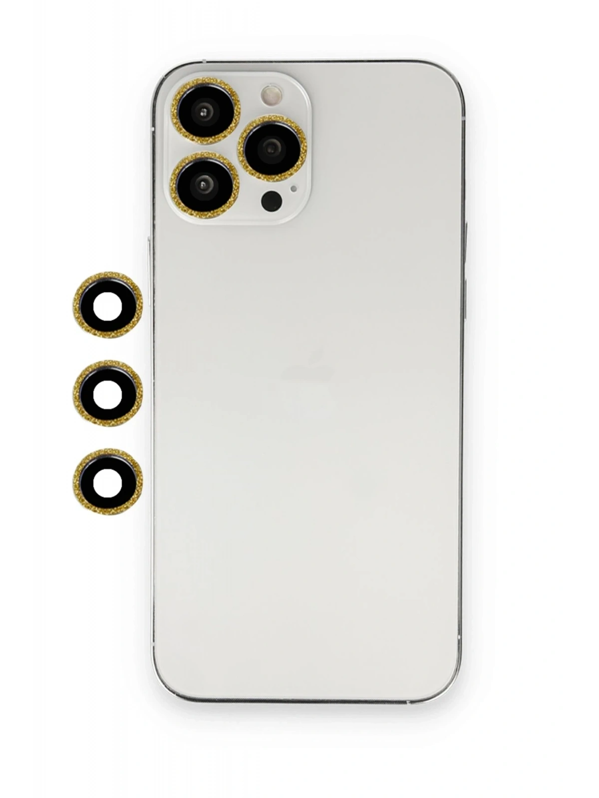Newface Apple iPhone 12 Pro Max Shine Kamera Lens - Gold