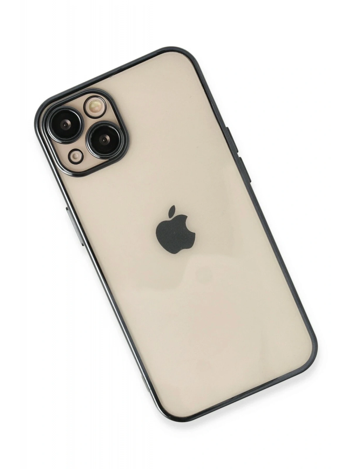 Newface Apple iPhone 13 Kılıf Razer Lensli Silikon - Siyah