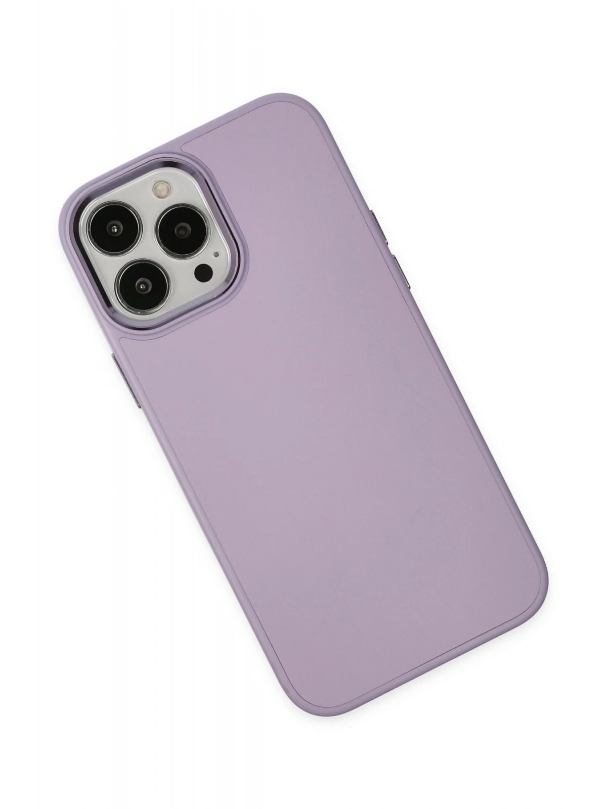 Newface Apple iPhone 13 Pro Kılıf Asya Deri Silikon - Lila