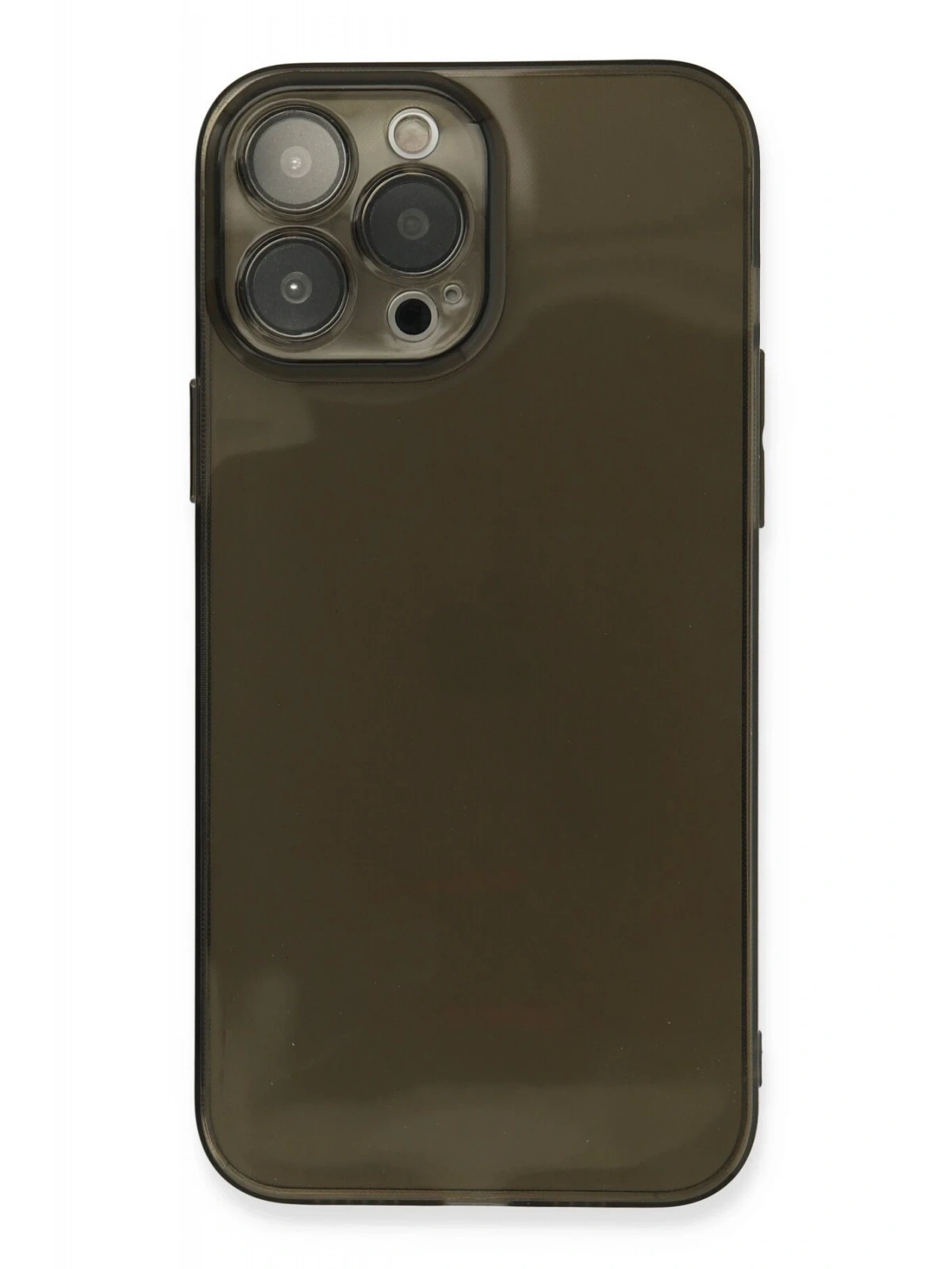 Newface Apple iPhone 13 Pro Kılıf Fly Lens Silikon - Siyah