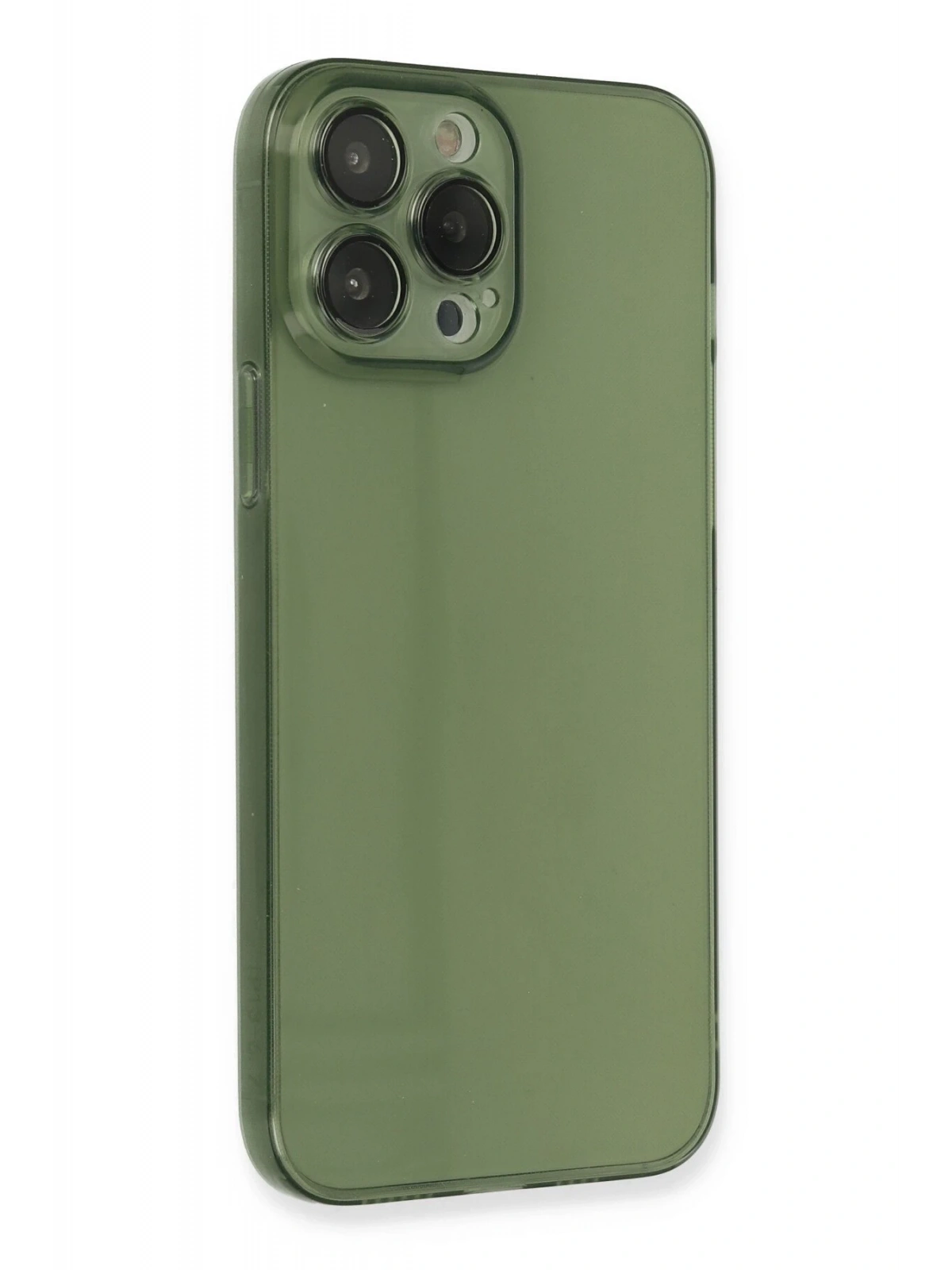 Newface Apple iPhone 13 Pro Kılıf Fly Lens Silikon - Yeşil