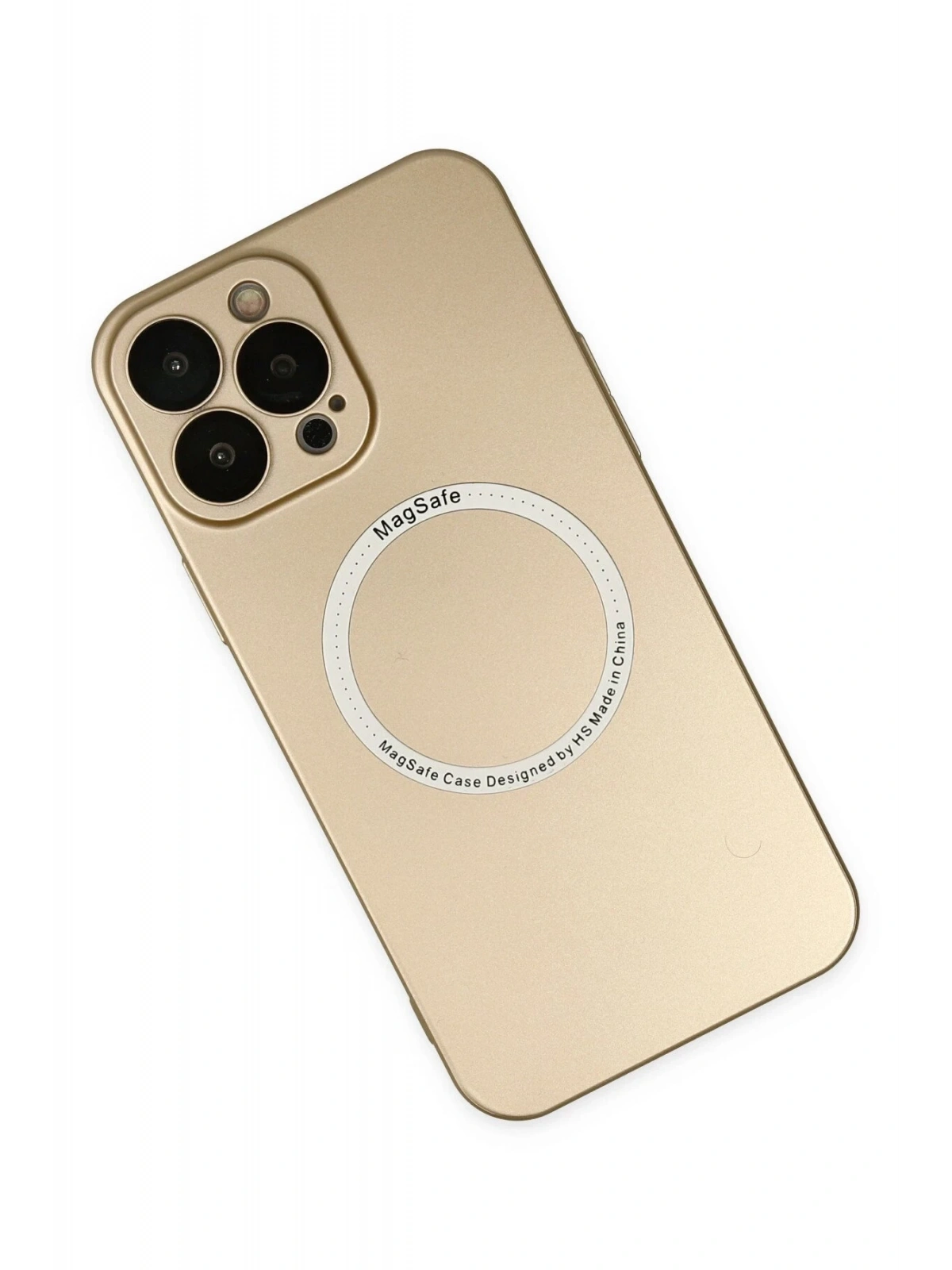 Newface Apple iPhone 13 Pro Kılıf Jack Magneticsafe Lens Silikon - Gold