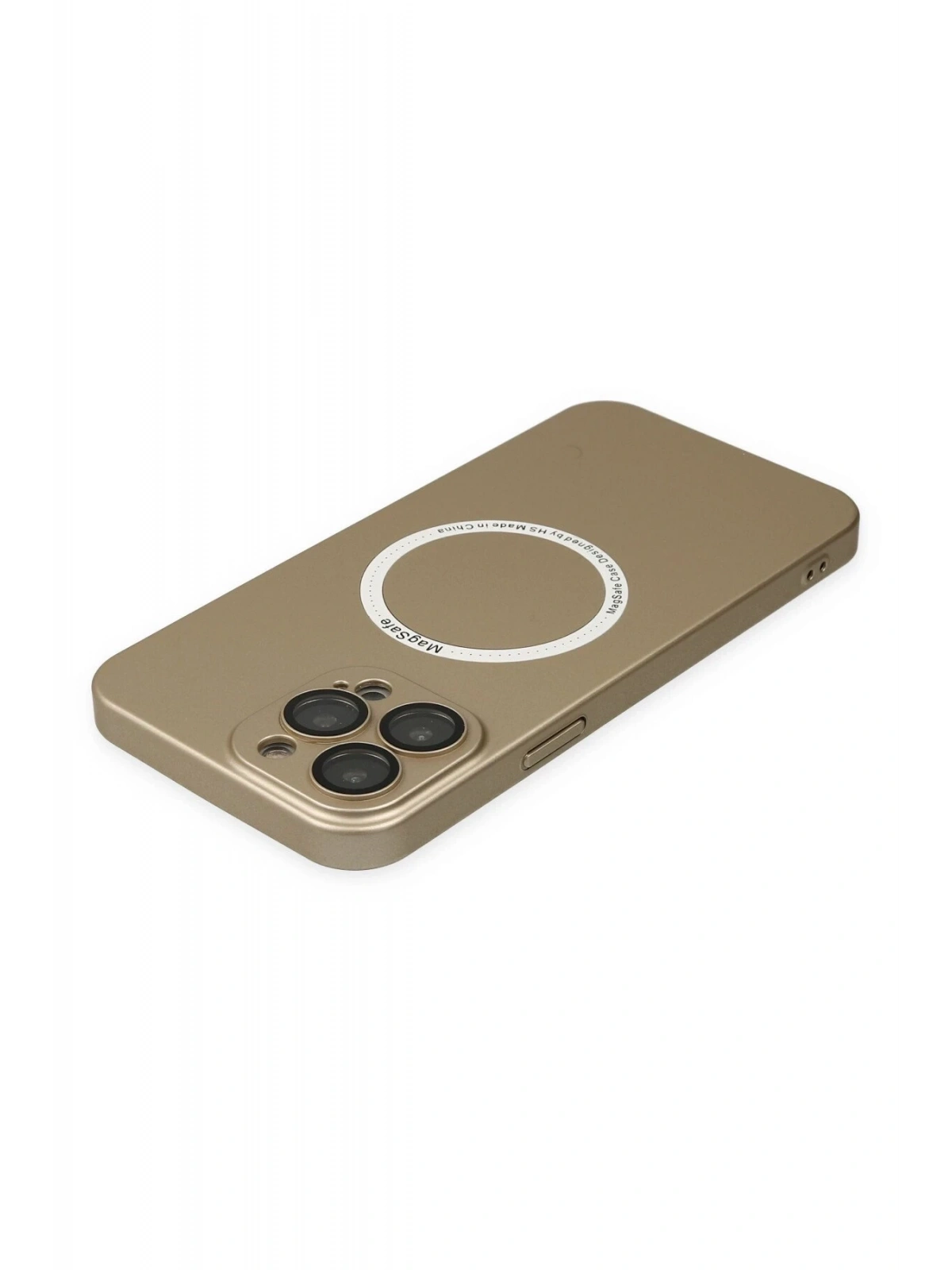 Newface Apple iPhone 13 Pro Kılıf Jack Magneticsafe Lens Silikon - Gold