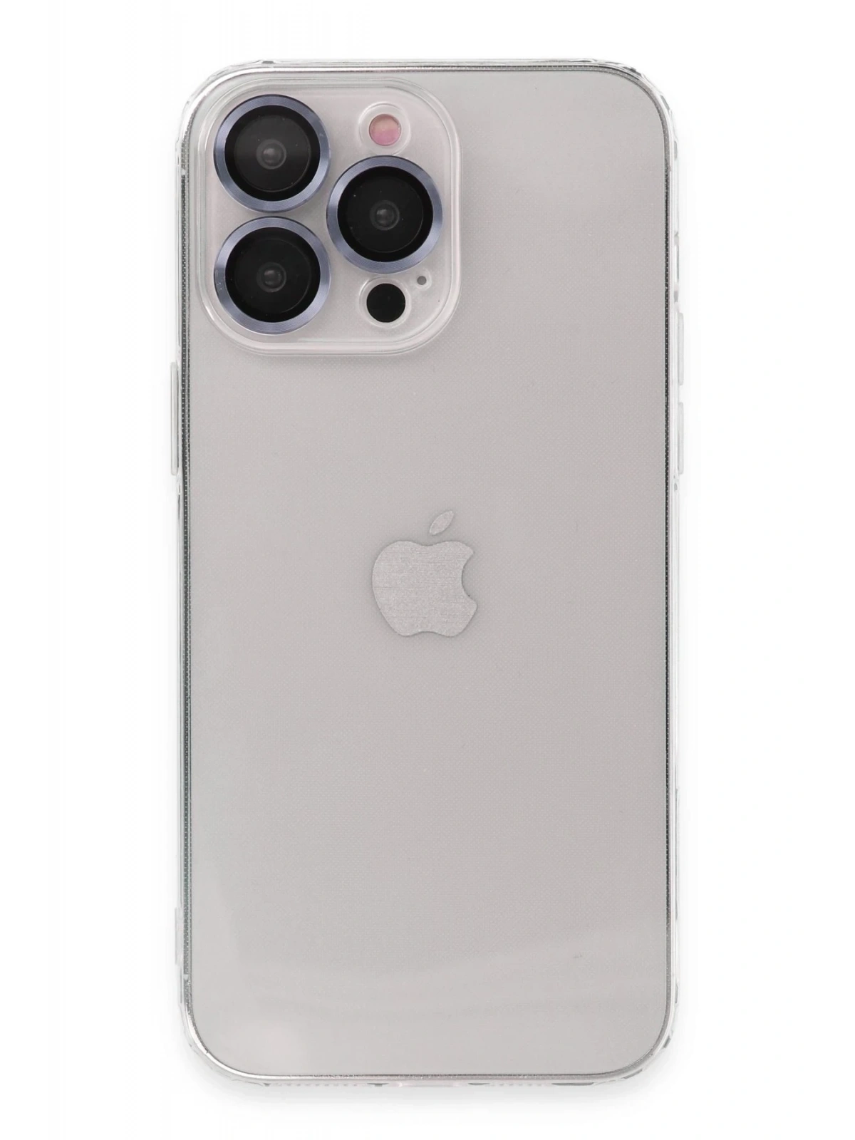 Newface Apple iPhone 13 Pro Kılıf Luko Lens Silikon - Sierra Blue