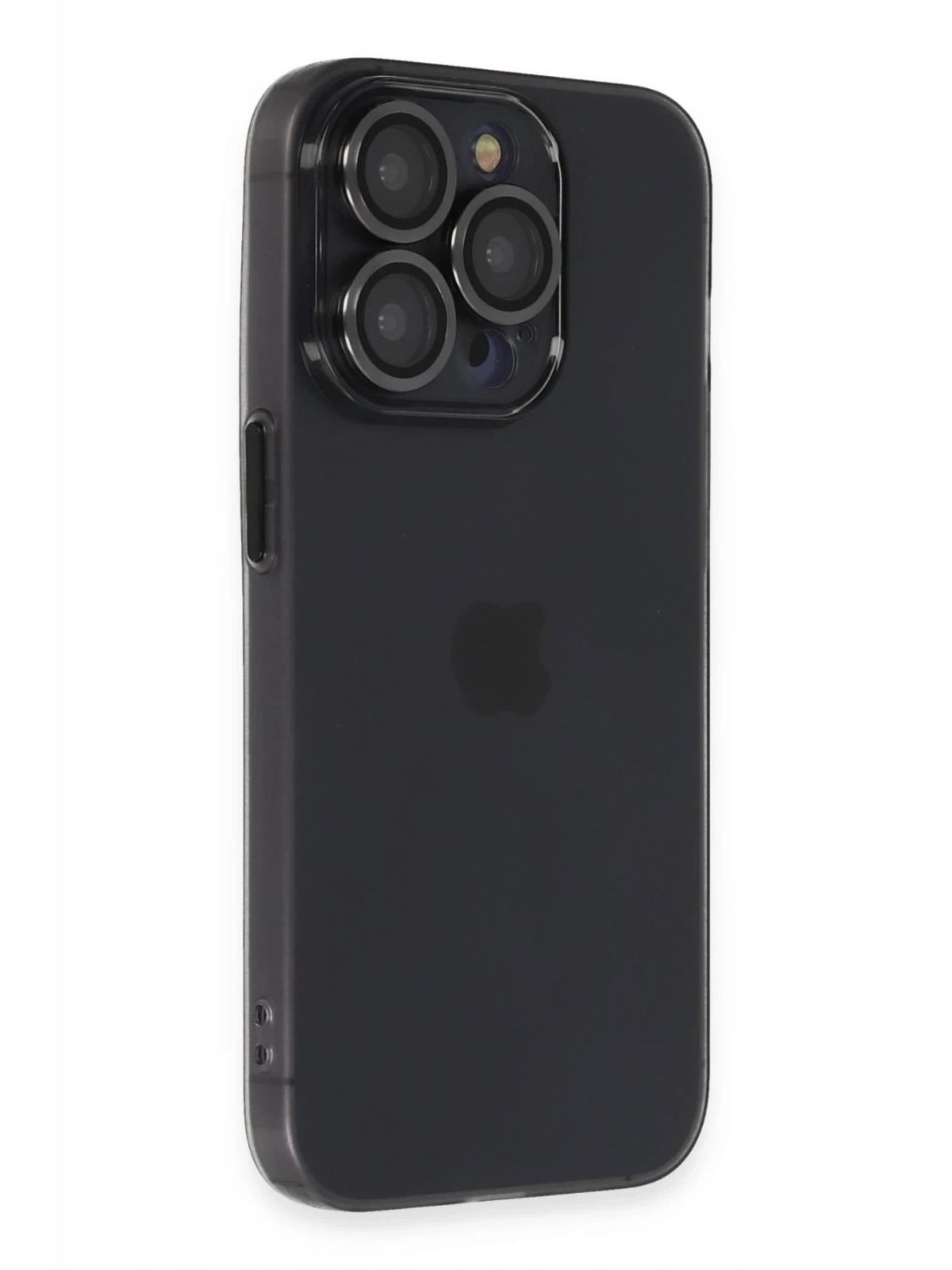 Newface Apple iPhone 13 Pro Kılıf Luko Lens Silikon - Siyah