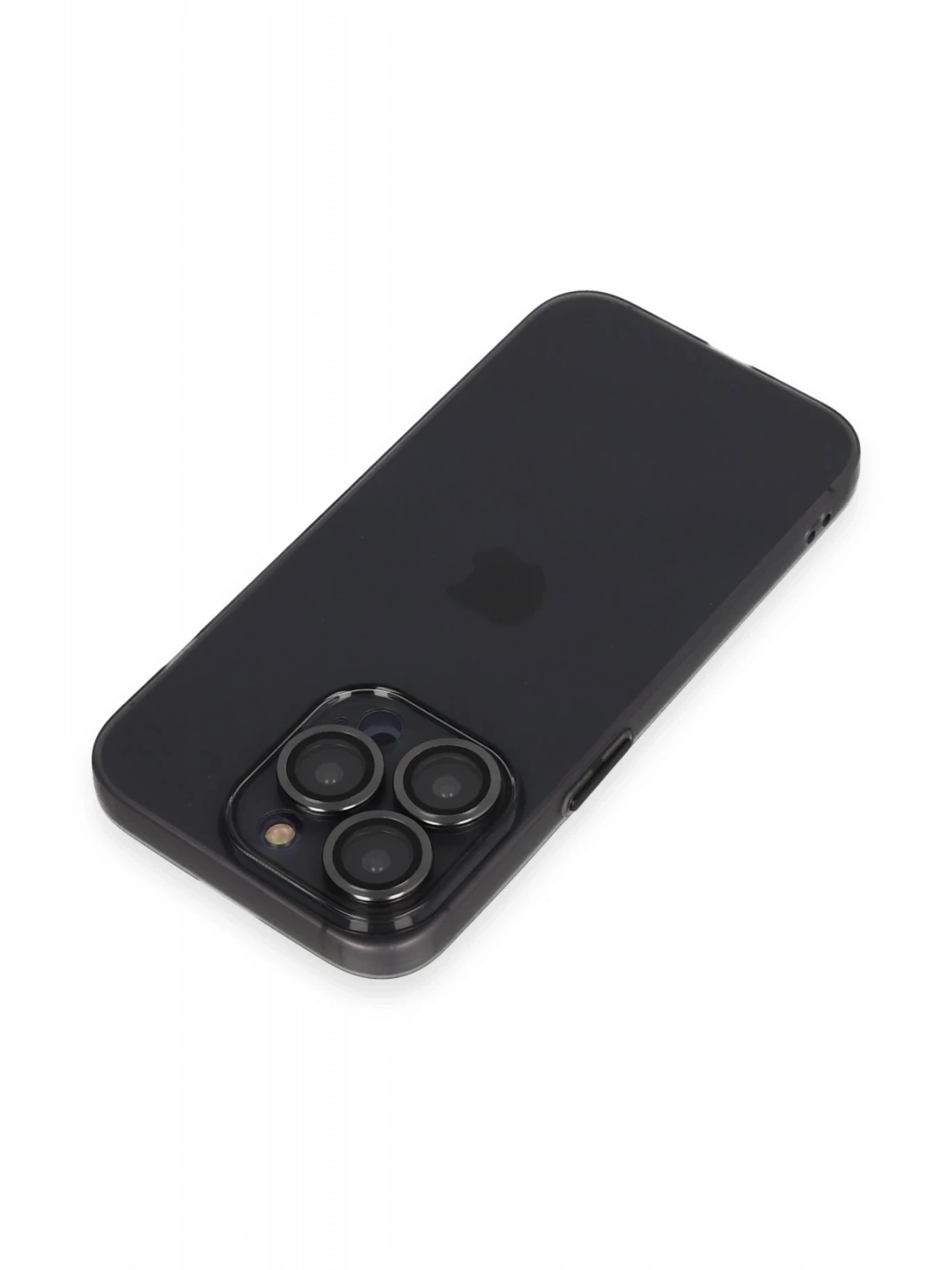 Newface Apple iPhone 13 Pro Kılıf Luko Lens Silikon - Siyah