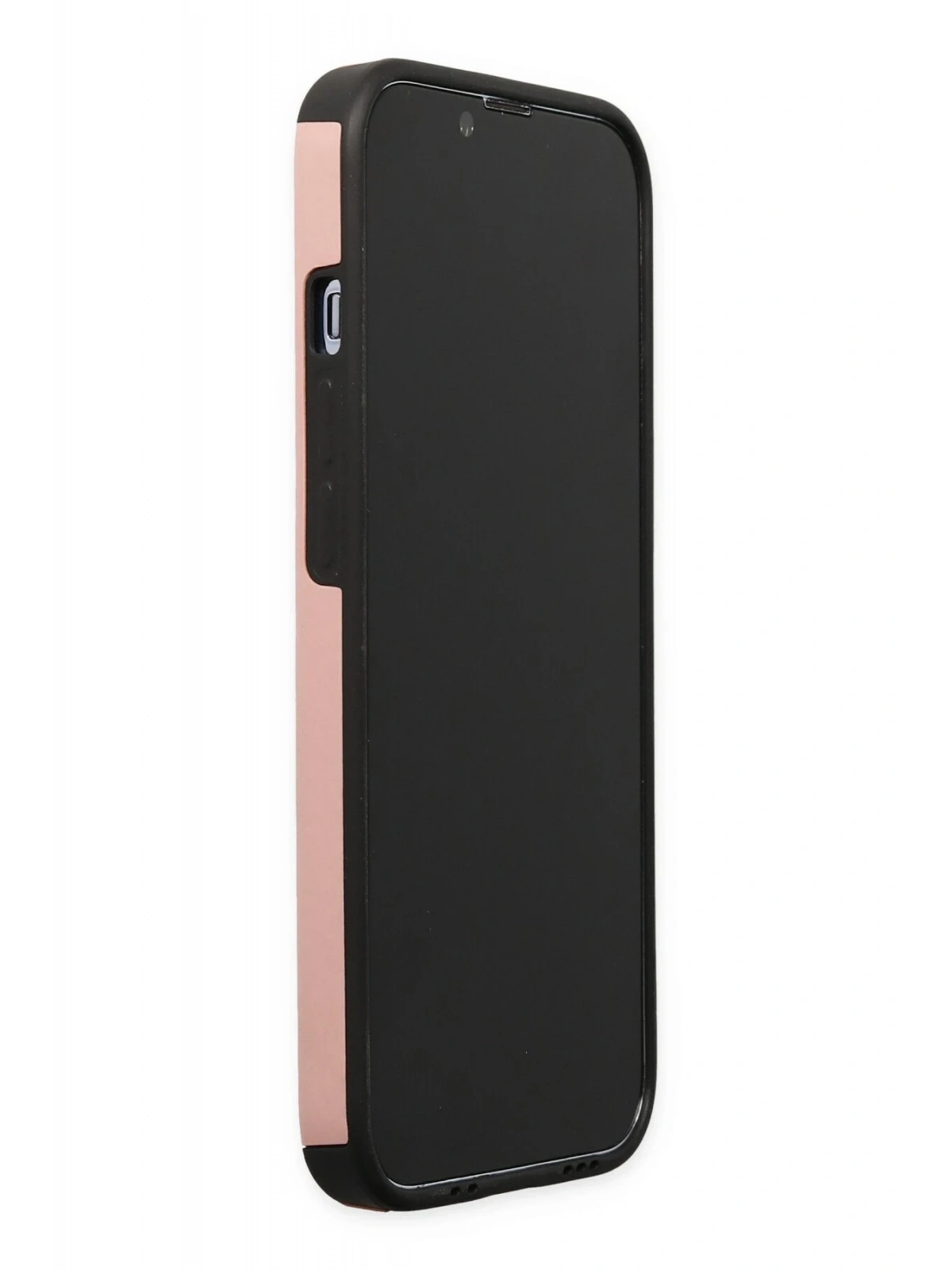 Newface Apple iPhone 13 Pro Kılıf Mega Standlı Silikon - Pudra