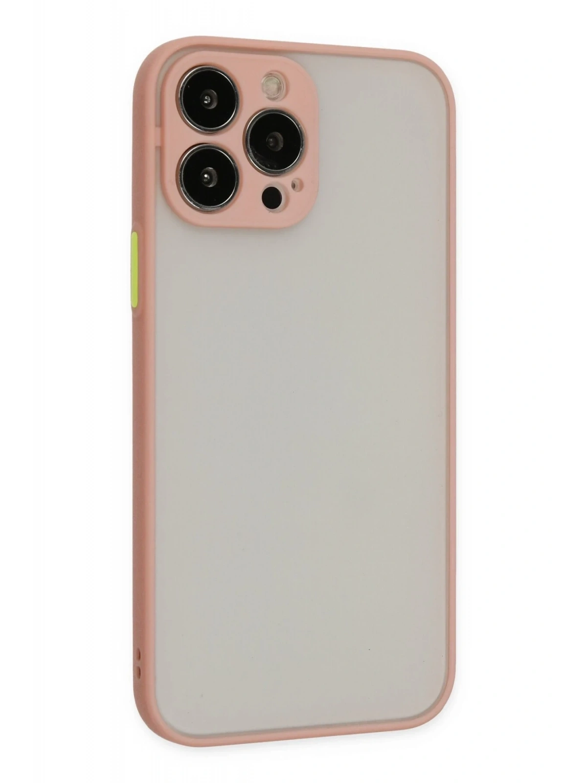 Newface Apple iPhone 13 Pro Kılıf Montreal Silikon Kapak - Pembe