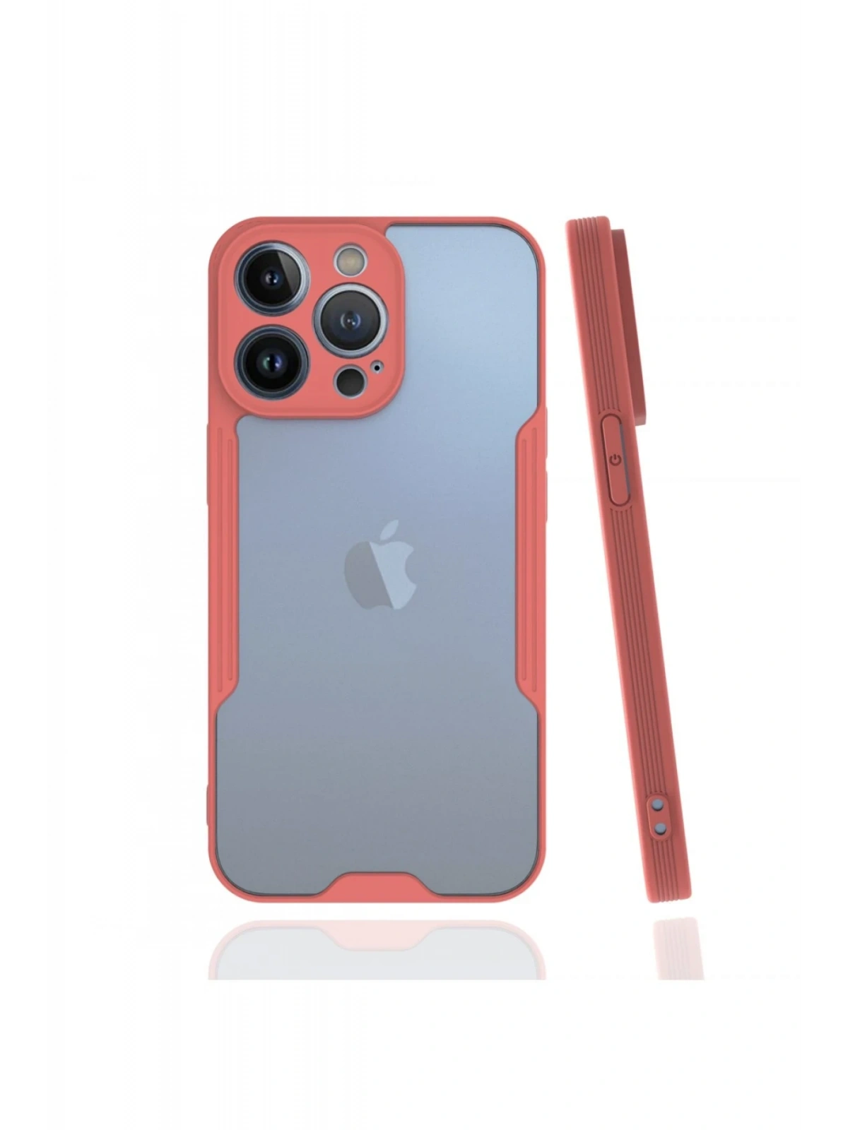 Newface Apple iPhone 13 Pro Kılıf Platin Silikon - Pembe