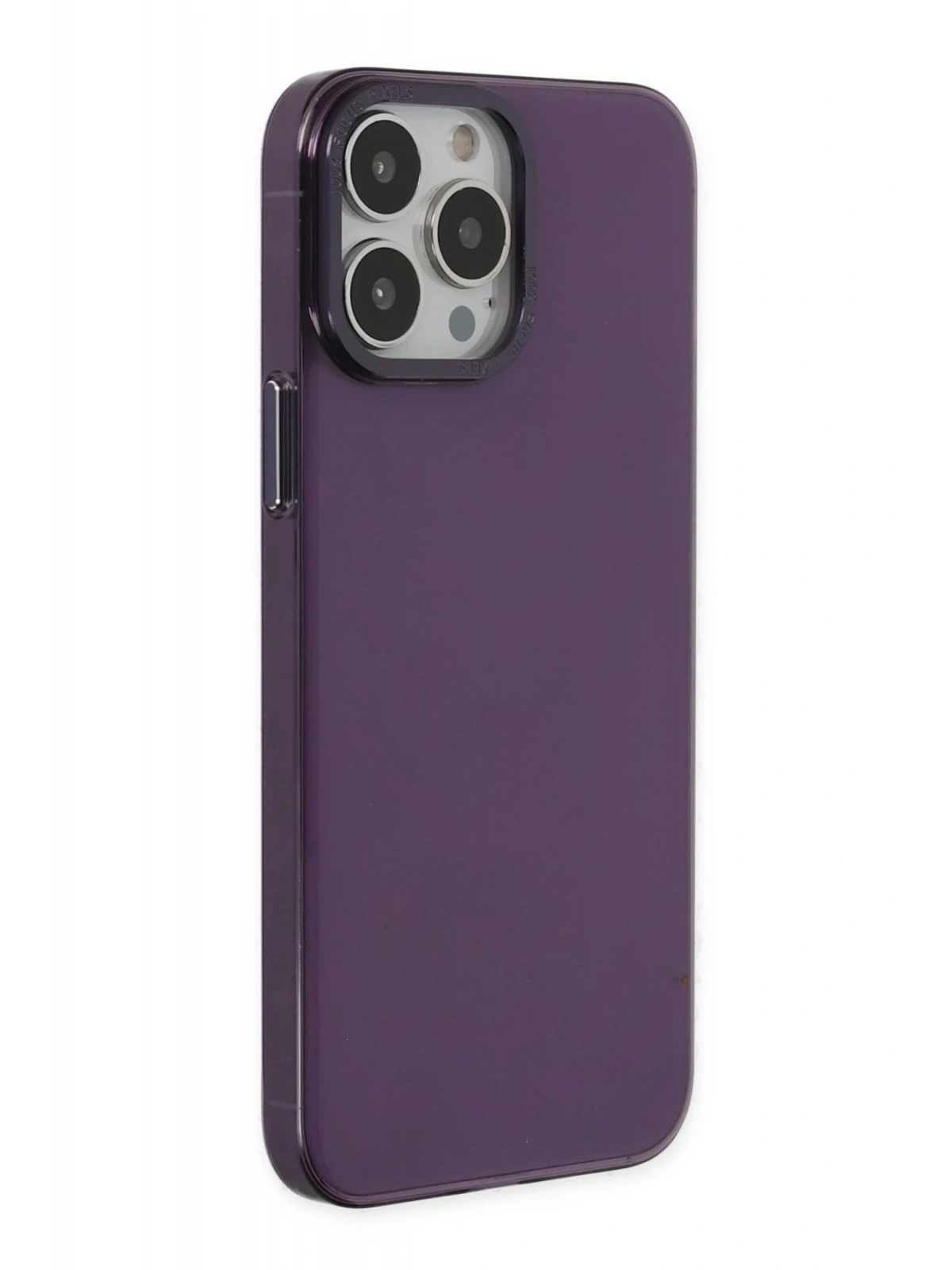 Newface Apple iPhone 13 Pro Max Kılıf Anka PC Sert Metal Kapak - Mor