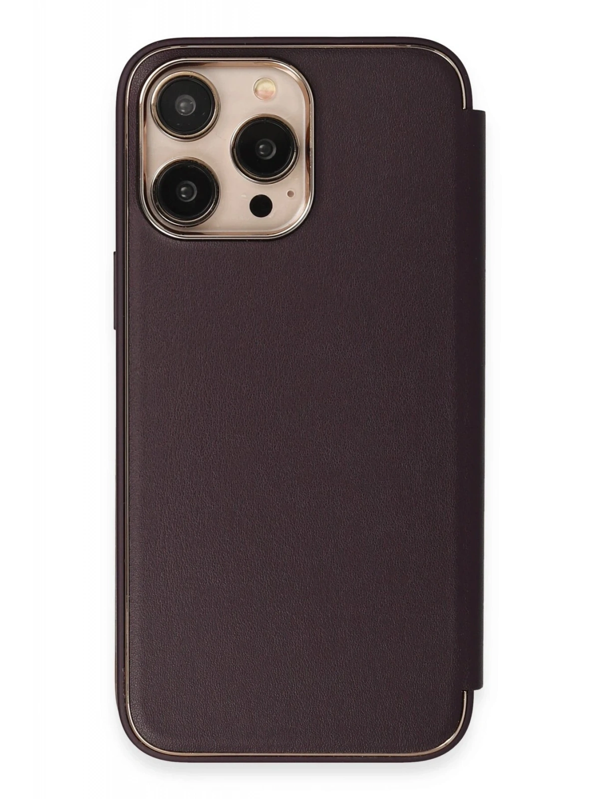 Newface Apple iPhone 13 Pro Max Kılıf Dolpin Kapaklı - Derin Mor