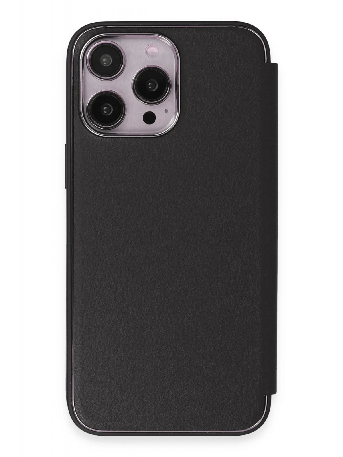 Newface Apple iPhone 13 Pro Max Kılıf Dolpin Kapaklı - Siyah