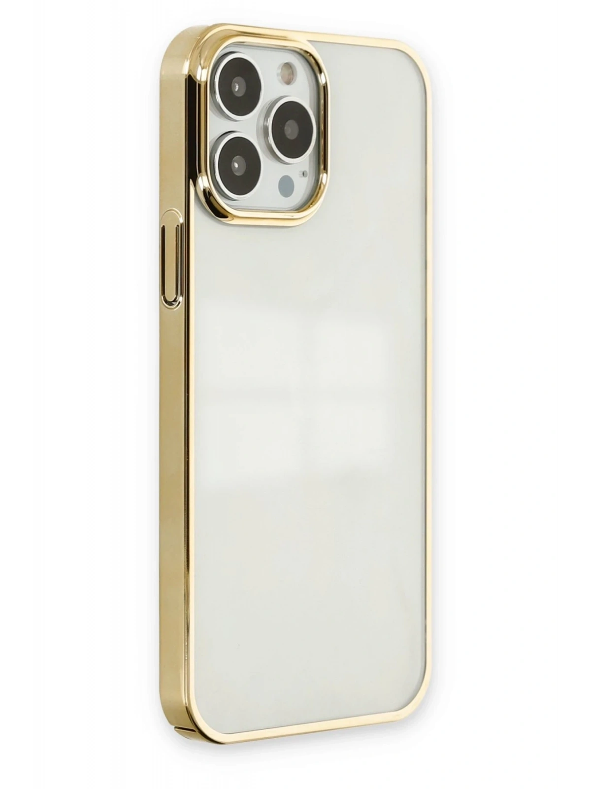 Newface Apple iPhone 13 Pro Max Kılıf Element Silikon - Gold