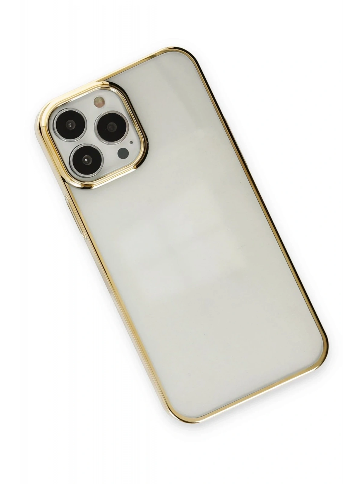 Newface Apple iPhone 13 Pro Max Kılıf Element Silikon - Gold