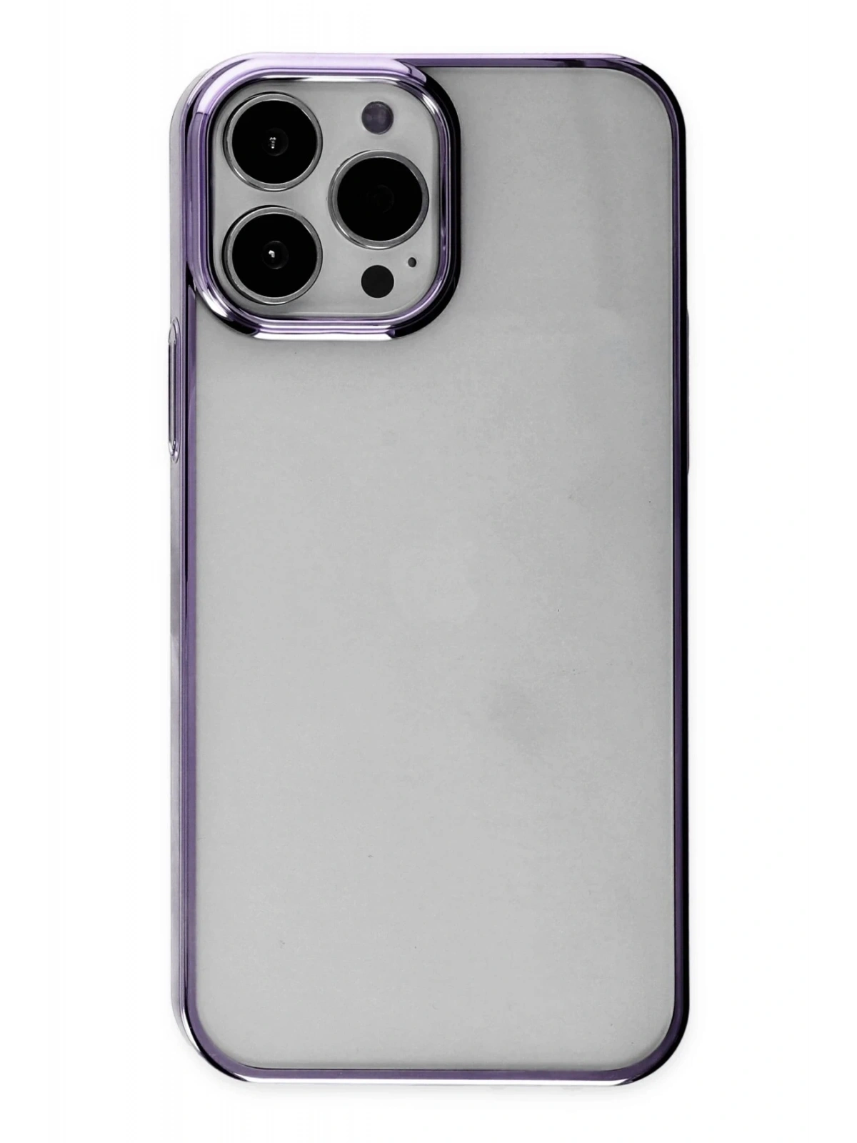 Newface Apple iPhone 13 Pro Max Kılıf Element Silikon - Mor