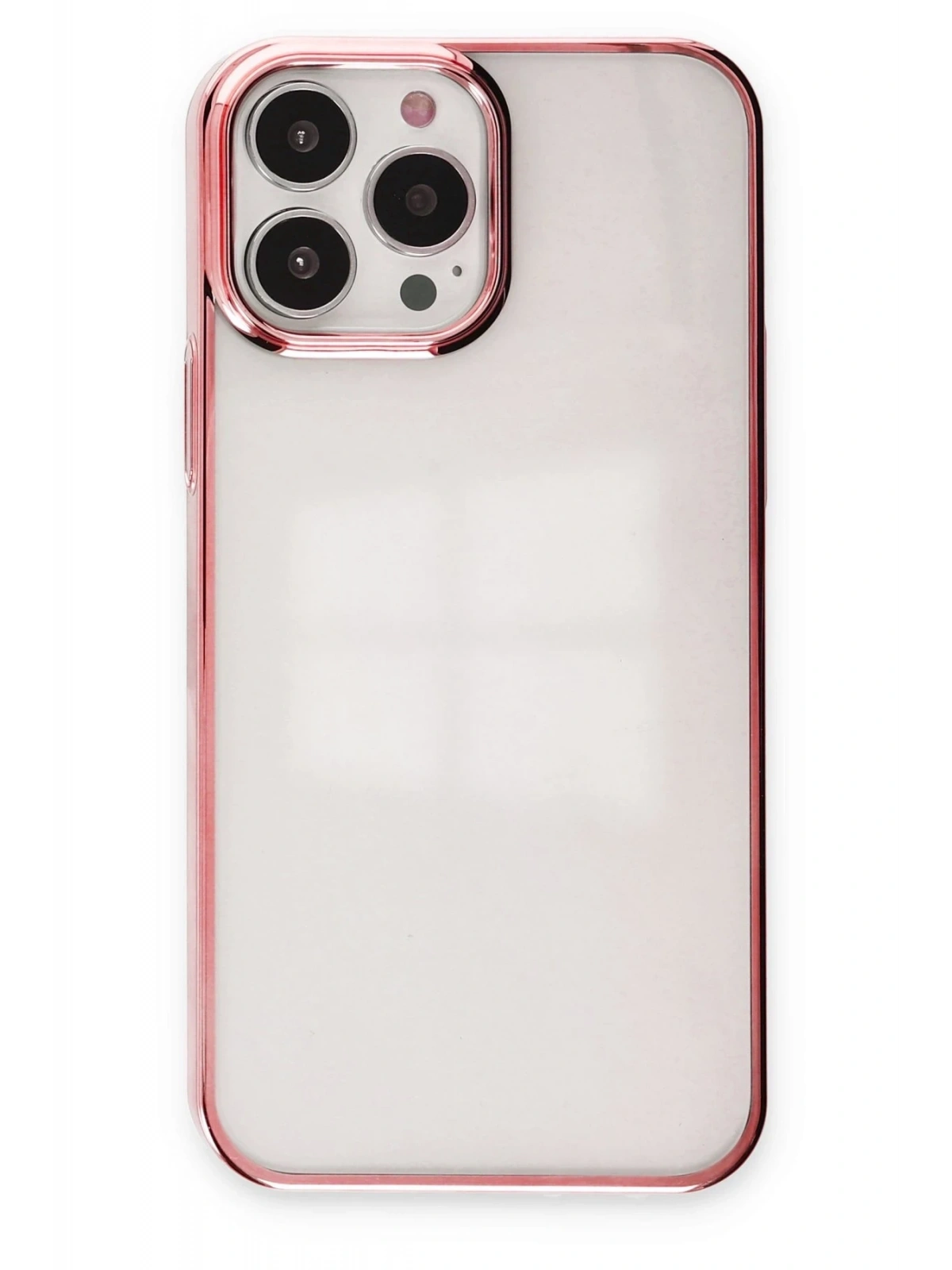 Newface Apple iPhone 13 Pro Max Kılıf Element Silikon - Pembe