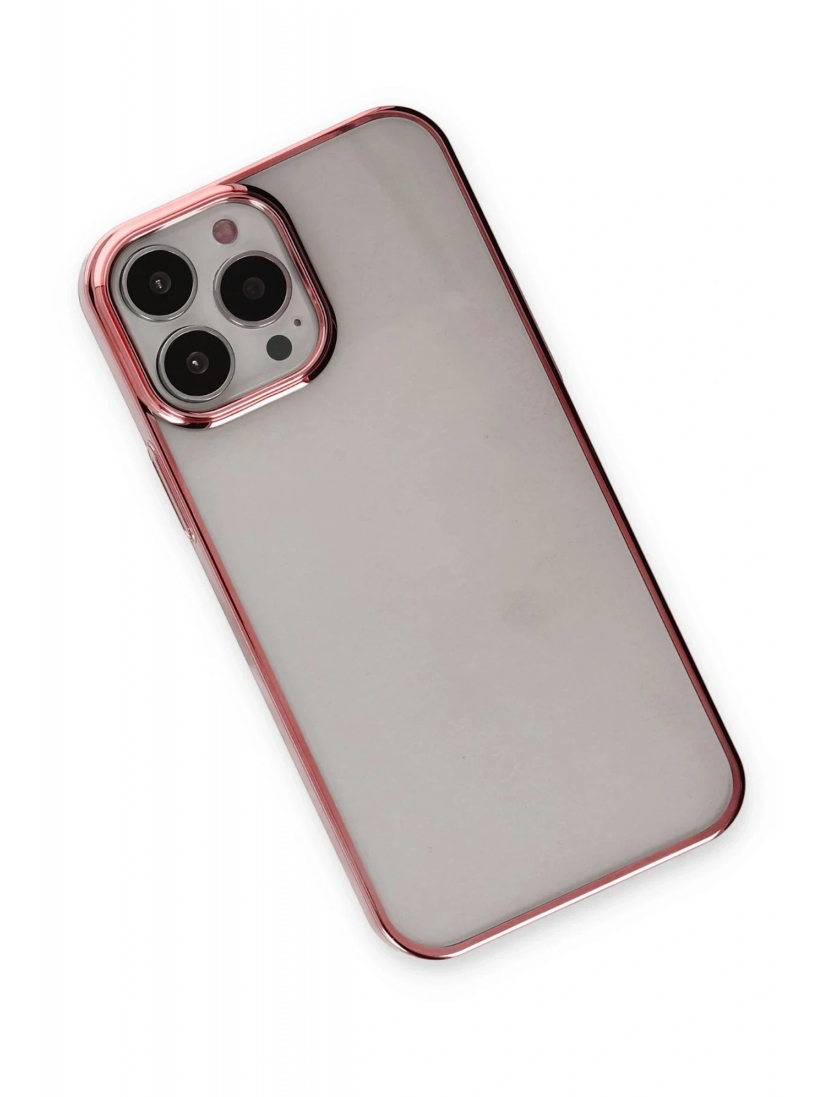 Newface Apple iPhone 13 Pro Max Kılıf Element Silikon - Pembe