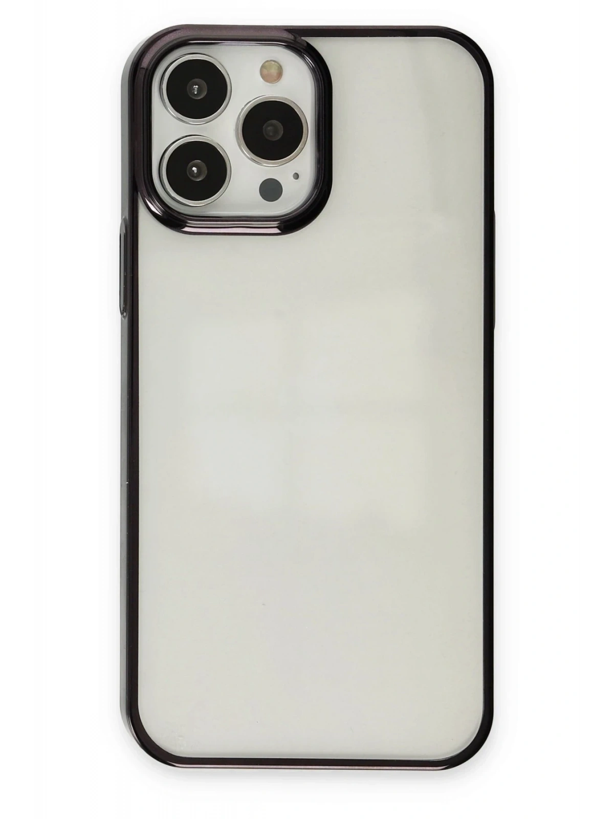 Newface Apple iPhone 13 Pro Max Kılıf Element Silikon - Siyah