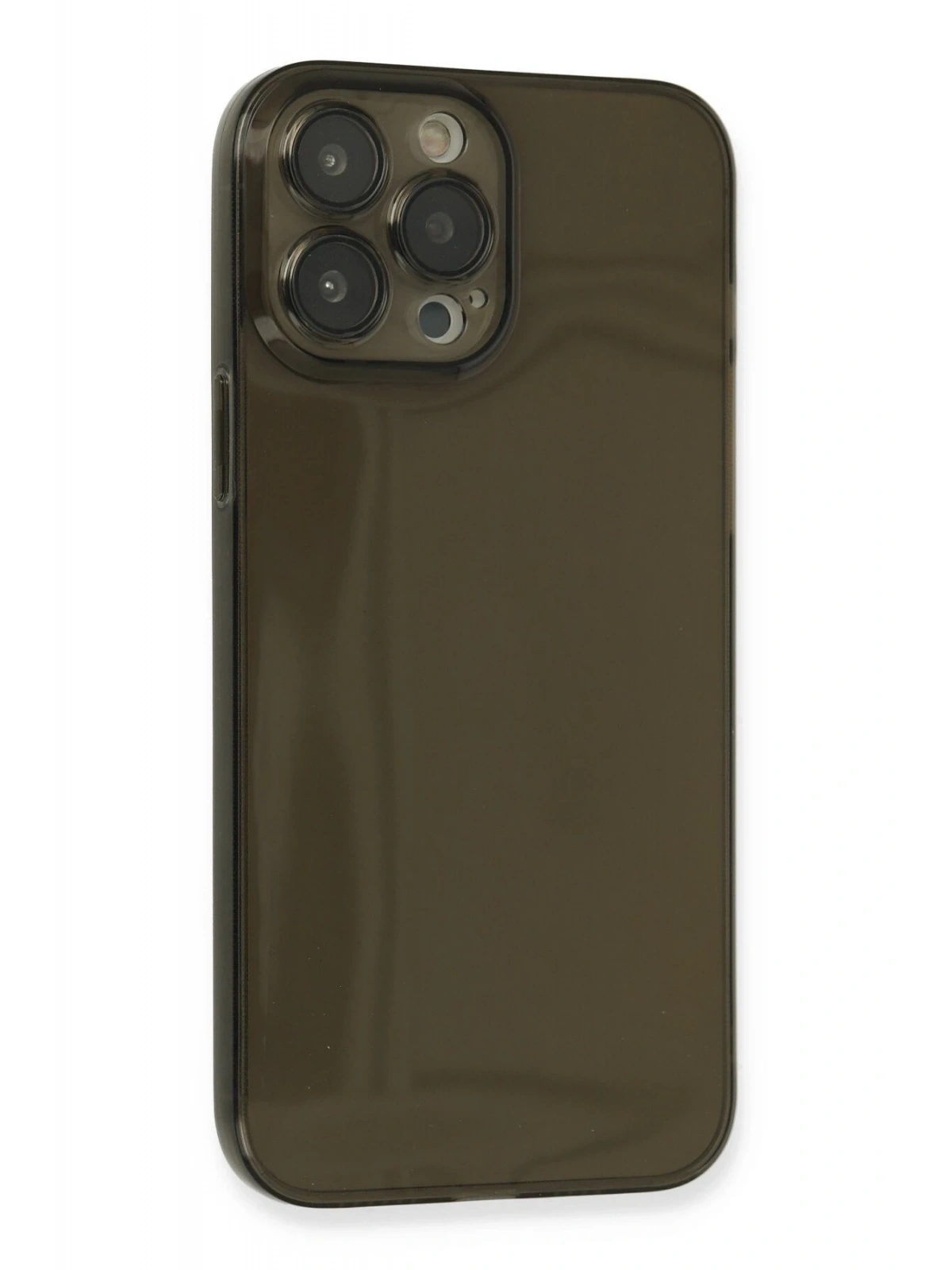 Newface Apple iPhone 13 Pro Max Kılıf Fly Lens Silikon - Siyah