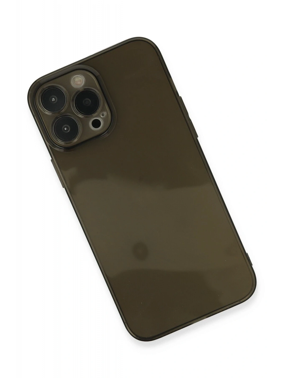 Newface Apple iPhone 13 Pro Max Kılıf Fly Lens Silikon - Siyah