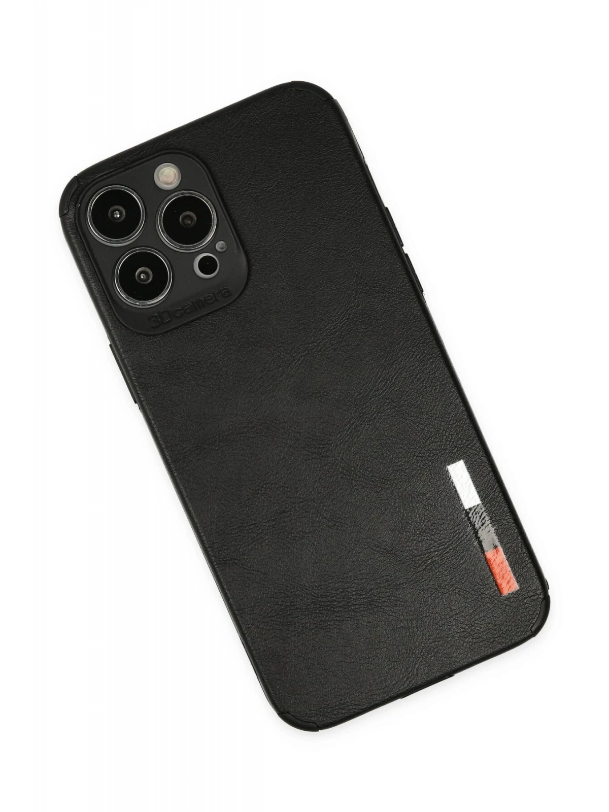Newface Apple iPhone 13 Pro Max Kılıf Loop Deri Silikon - Siyah