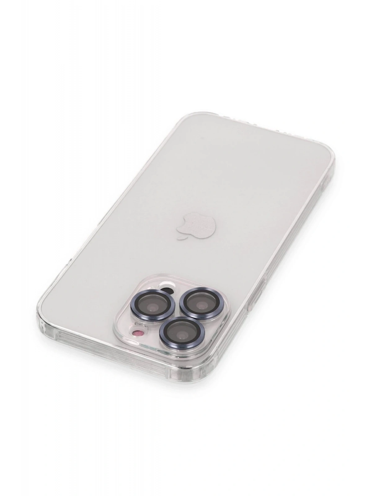 Newface Apple iPhone 13 Pro Max Kılıf Luko Lens Silikon - Sierra Blue