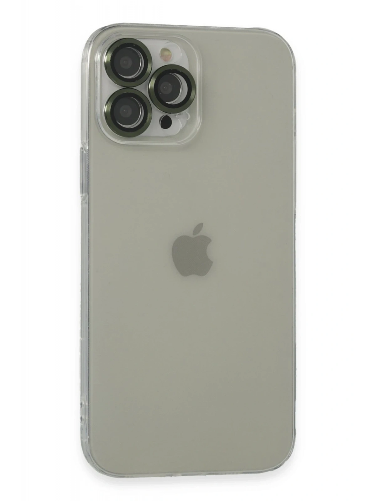 Newface Apple iPhone 13 Pro Max Kılıf Luko Lens Silikon - Yeşil