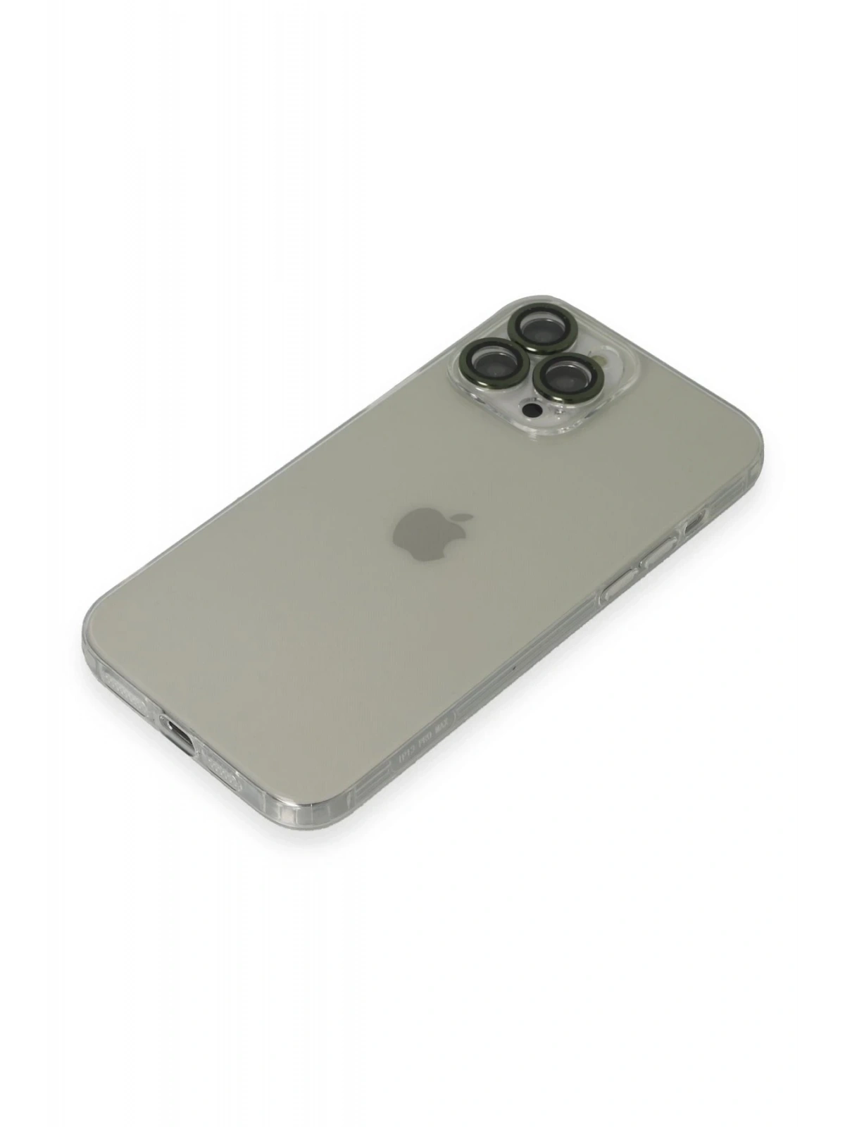 Newface Apple iPhone 13 Pro Max Kılıf Luko Lens Silikon - Yeşil
