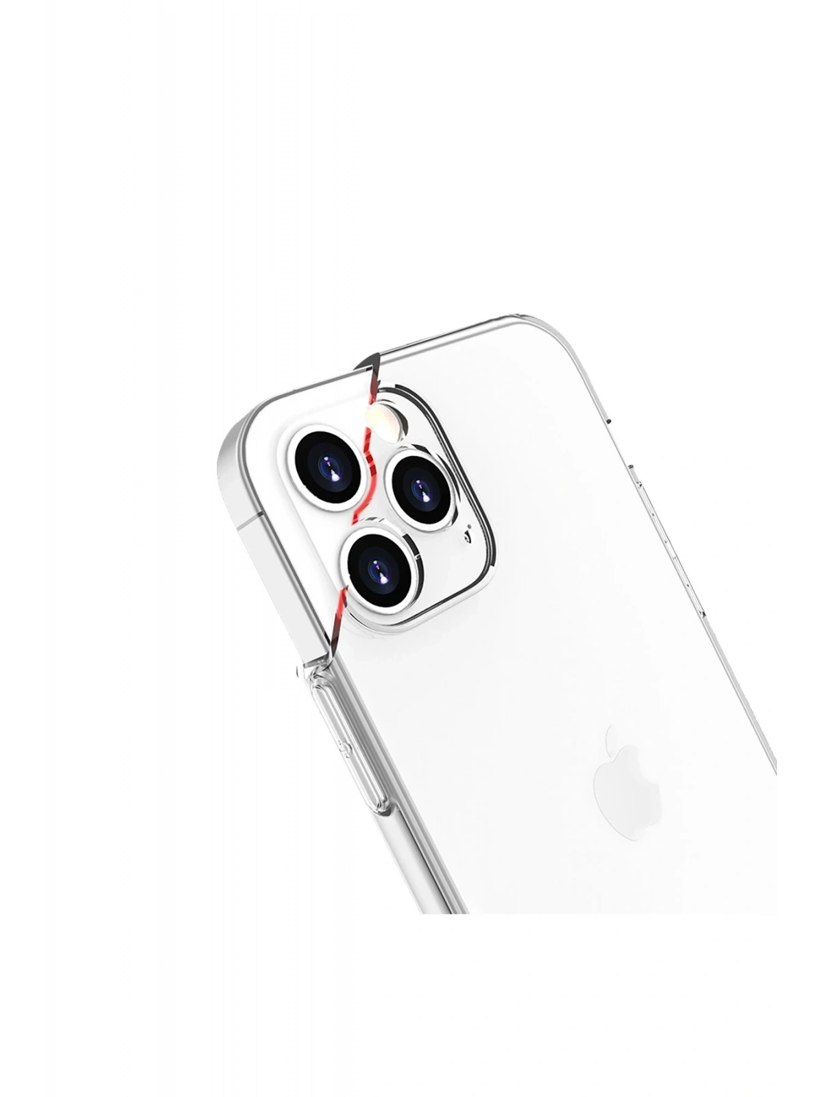 Newface Apple iPhone 13 Pro Max Kılıf Lüx Şeffaf Silikon