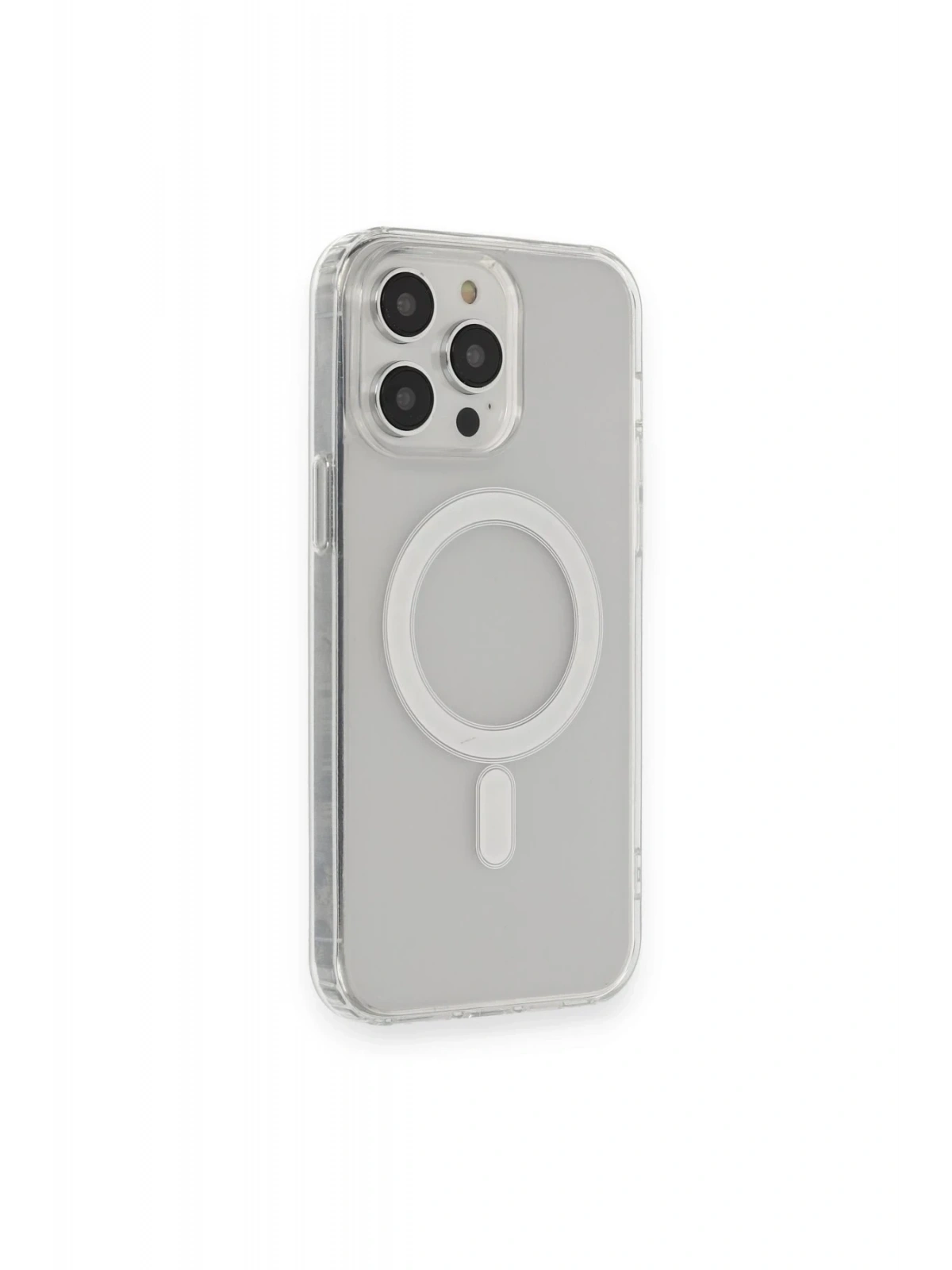 Newface Apple iPhone 13 Pro Max Kılıf Matte Şeffaf Magneticsafe - Şeffaf