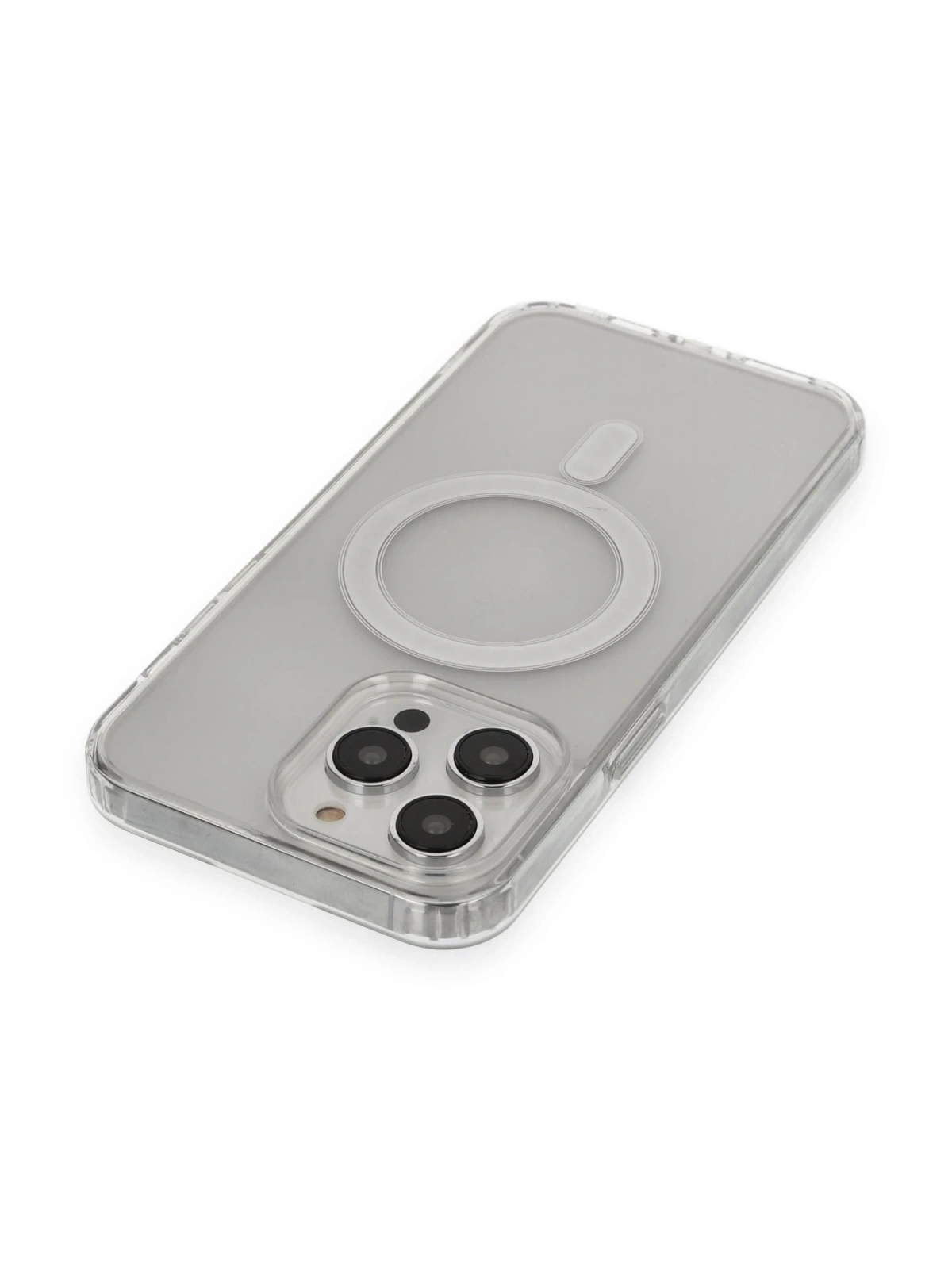 Newface Apple iPhone 13 Pro Max Kılıf Matte Şeffaf Magneticsafe - Şeffaf