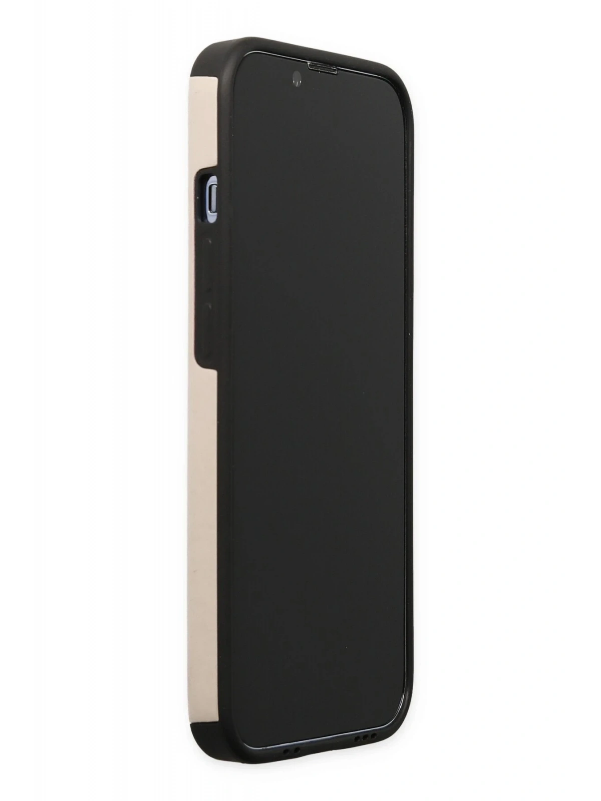 Newface Apple iPhone 13 Pro Max Kılıf Mega Standlı Silikon - Gold