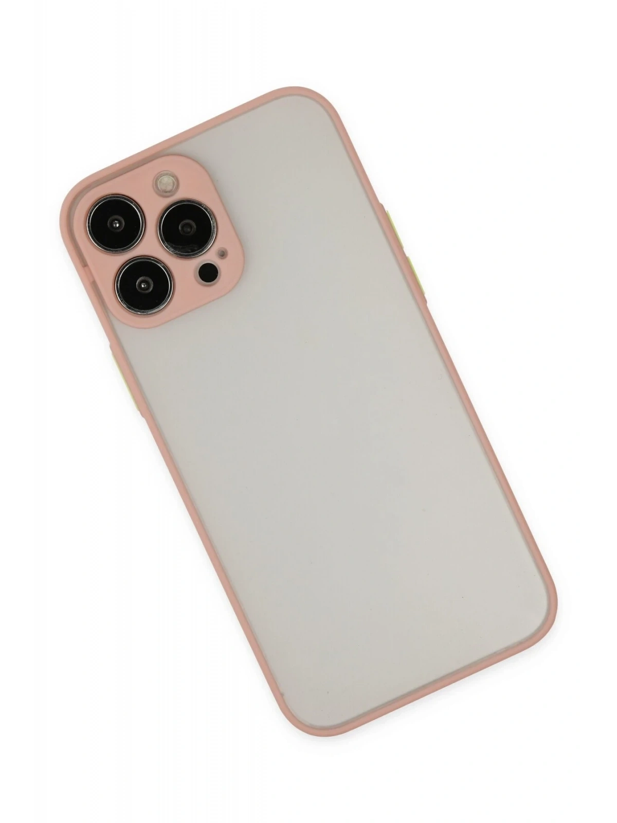 Newface Apple iPhone 13 Pro Max Kılıf Montreal Silikon Kapak - Pembe