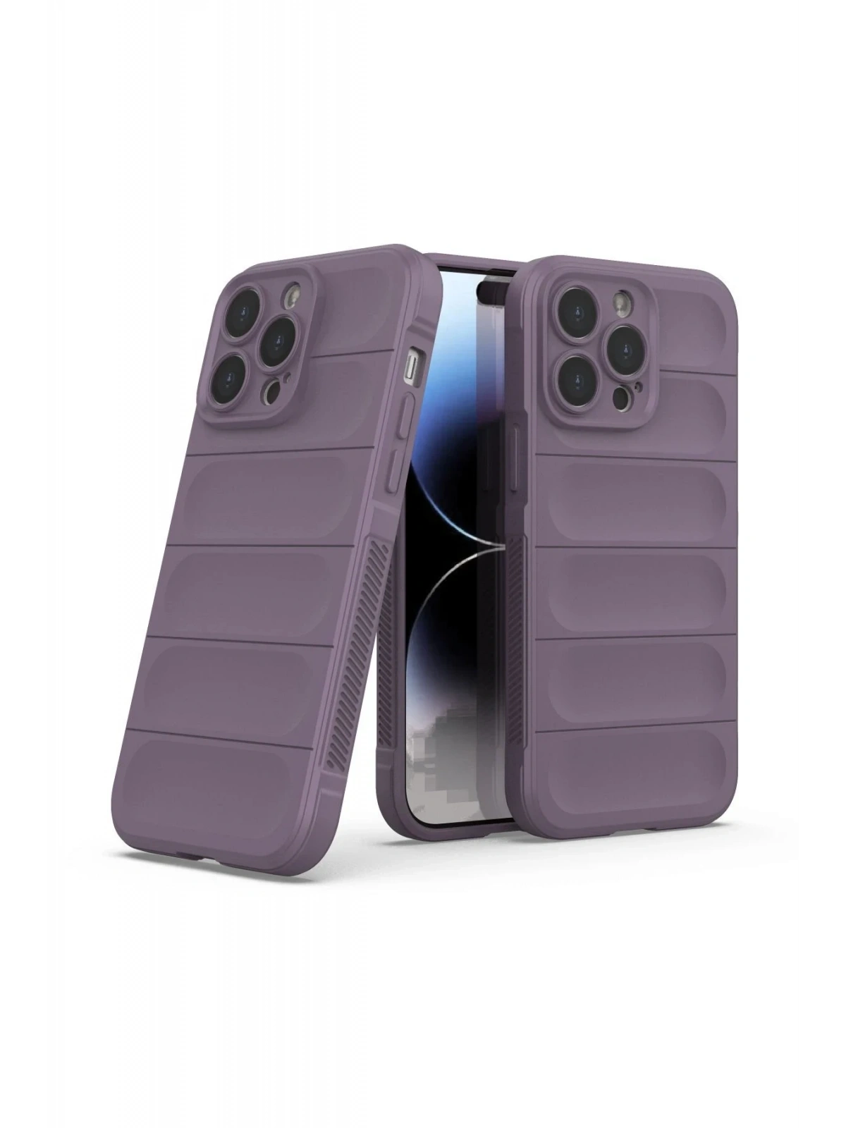 Newface Apple iPhone 13 Pro Max Kılıf Optimum Silikon - Mor