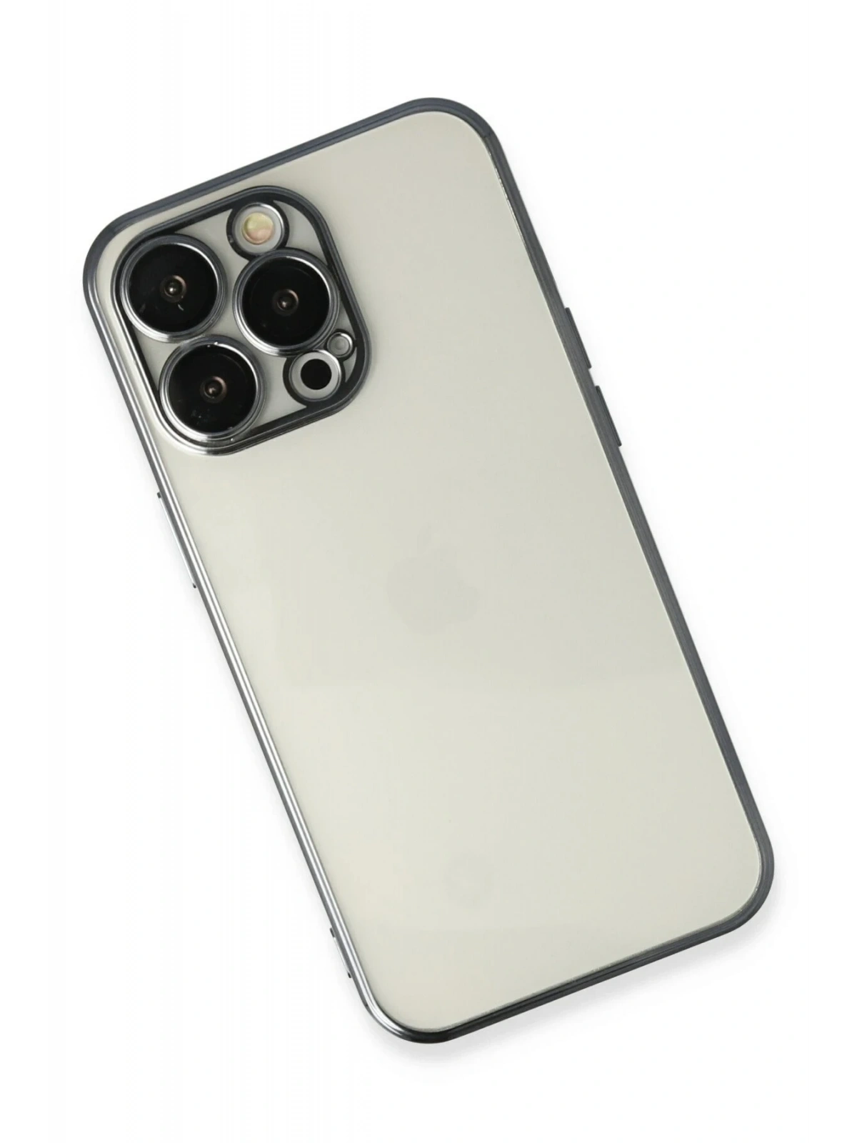 Newface Apple iPhone 13 Pro Max Kılıf Razer Lensli Silikon - Siyah