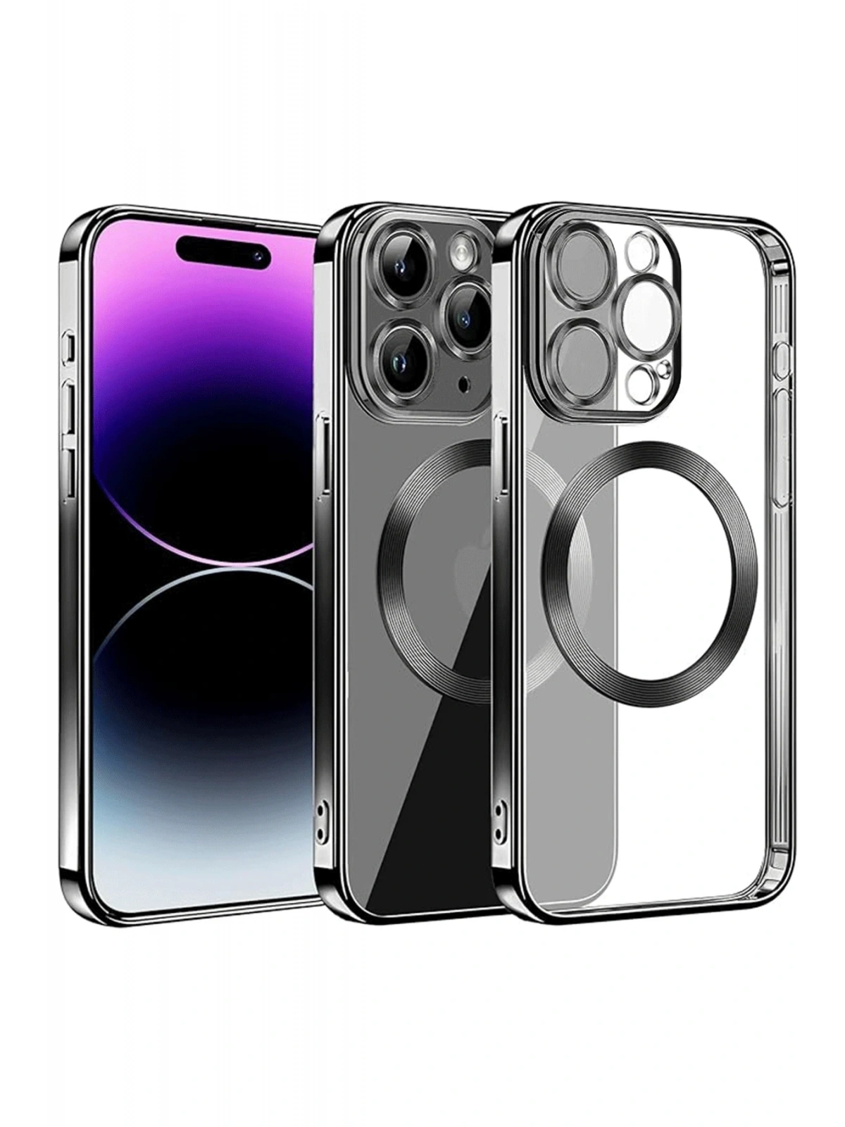 Newface Apple iPhone 13 Pro Max Kılıf Slot Silikon - Siyah