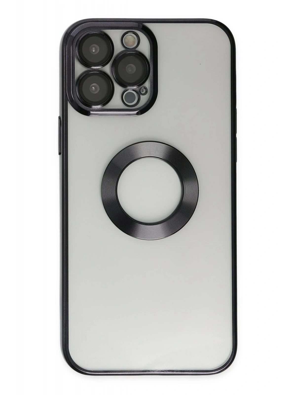 Newface Apple iPhone 13 Pro Max Kılıf Slot Silikon - Siyah