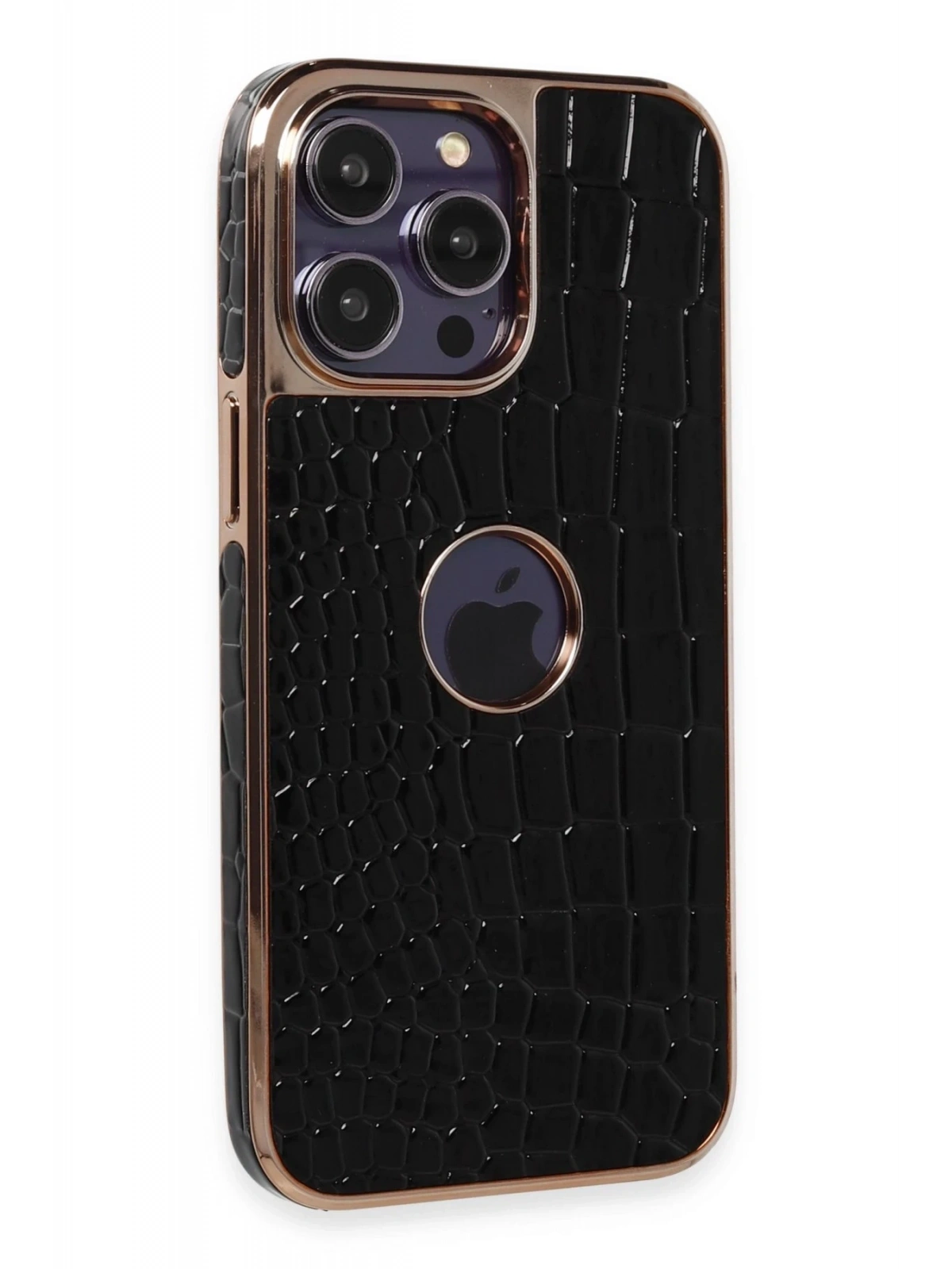 Newface Apple iPhone 13 Pro Max Kılıf Snake Kapak - Siyah
