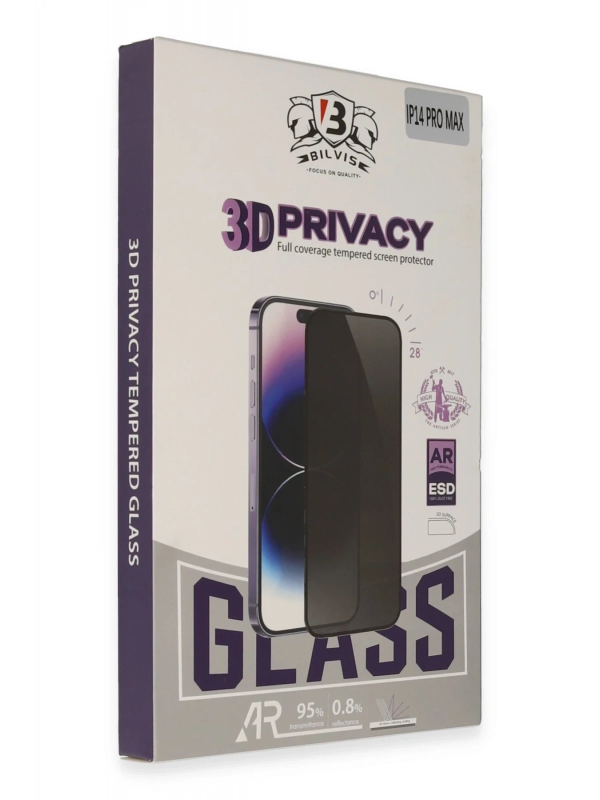 Newface Apple iPhone 14 Bilvis 3D Hayalet Cam Ekran Koruyucu