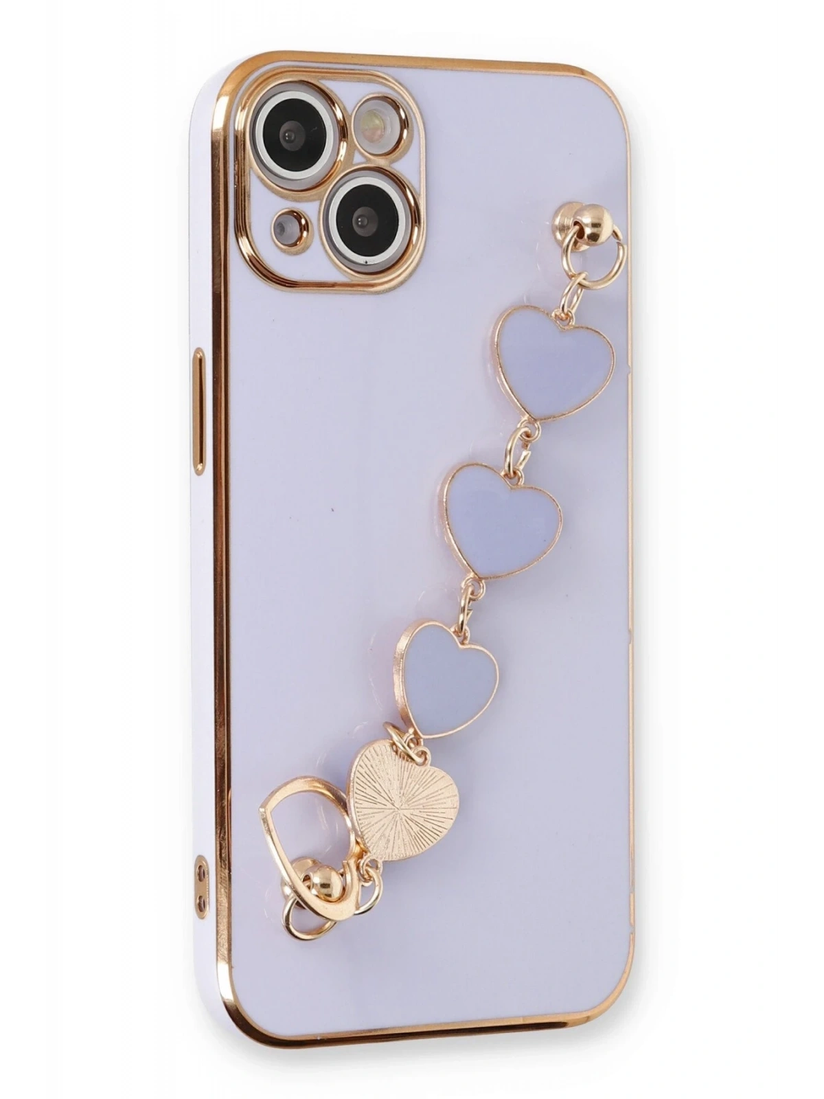 Newface Apple iPhone 14 Kılıf Esila Silikon - Lila