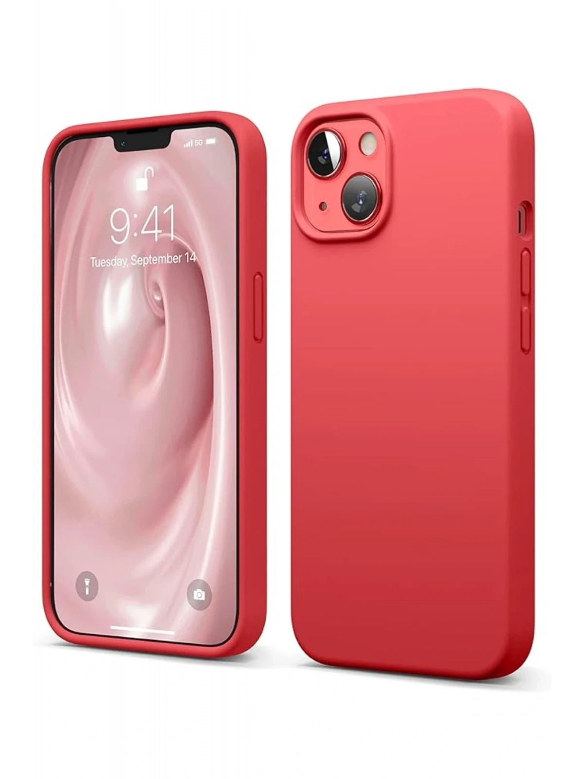 Newface Apple iPhone 14 Kılıf First Silikon - Kırmızı