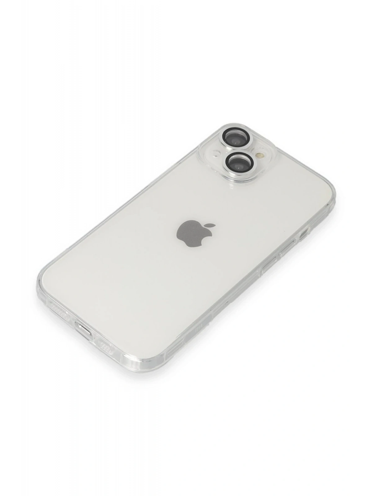 Newface Apple iPhone 14 Kılıf Luko Lens Silikon - Gümüş