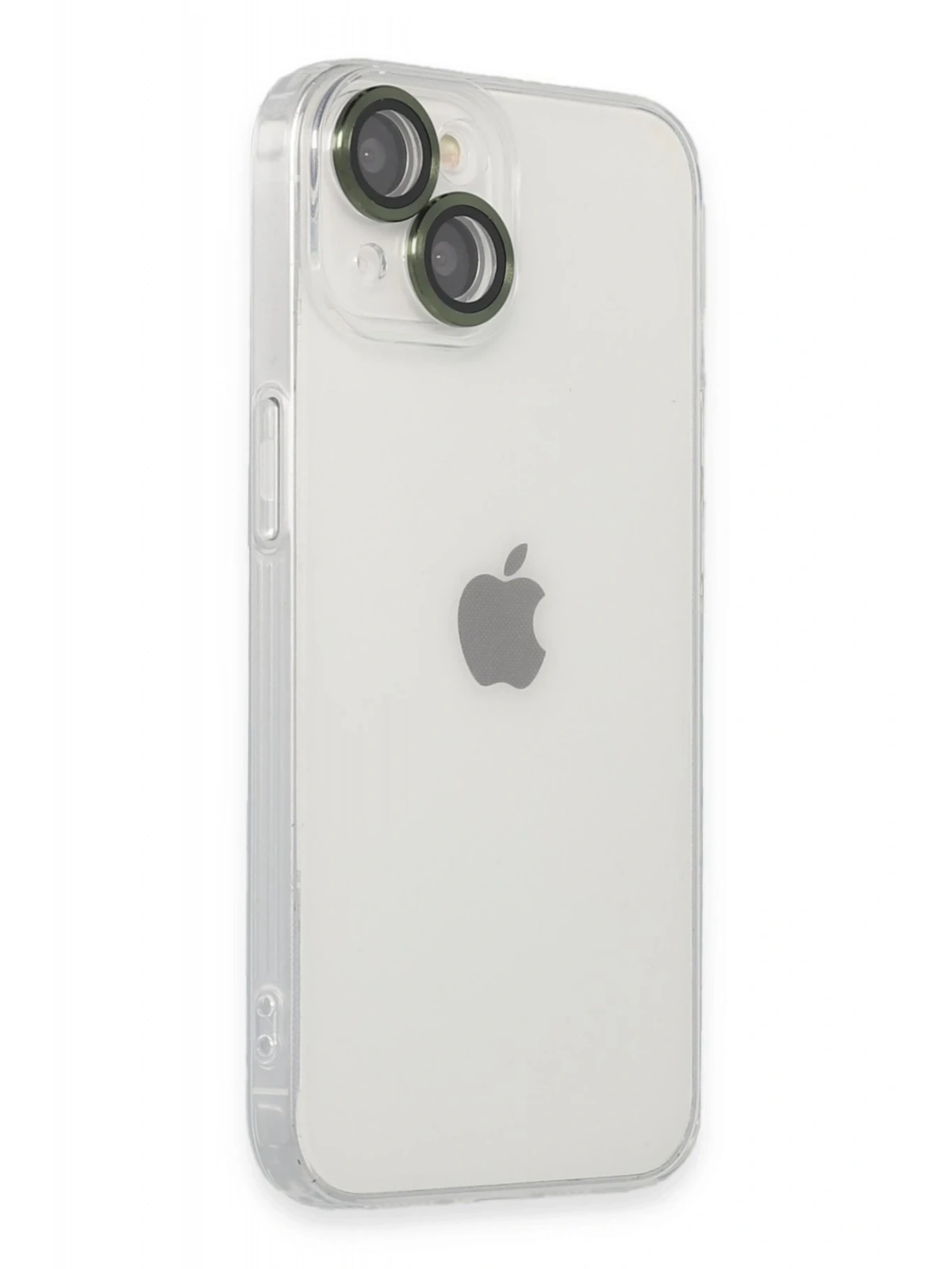 Newface Apple iPhone 14 Kılıf Luko Lens Silikon - Yeşil