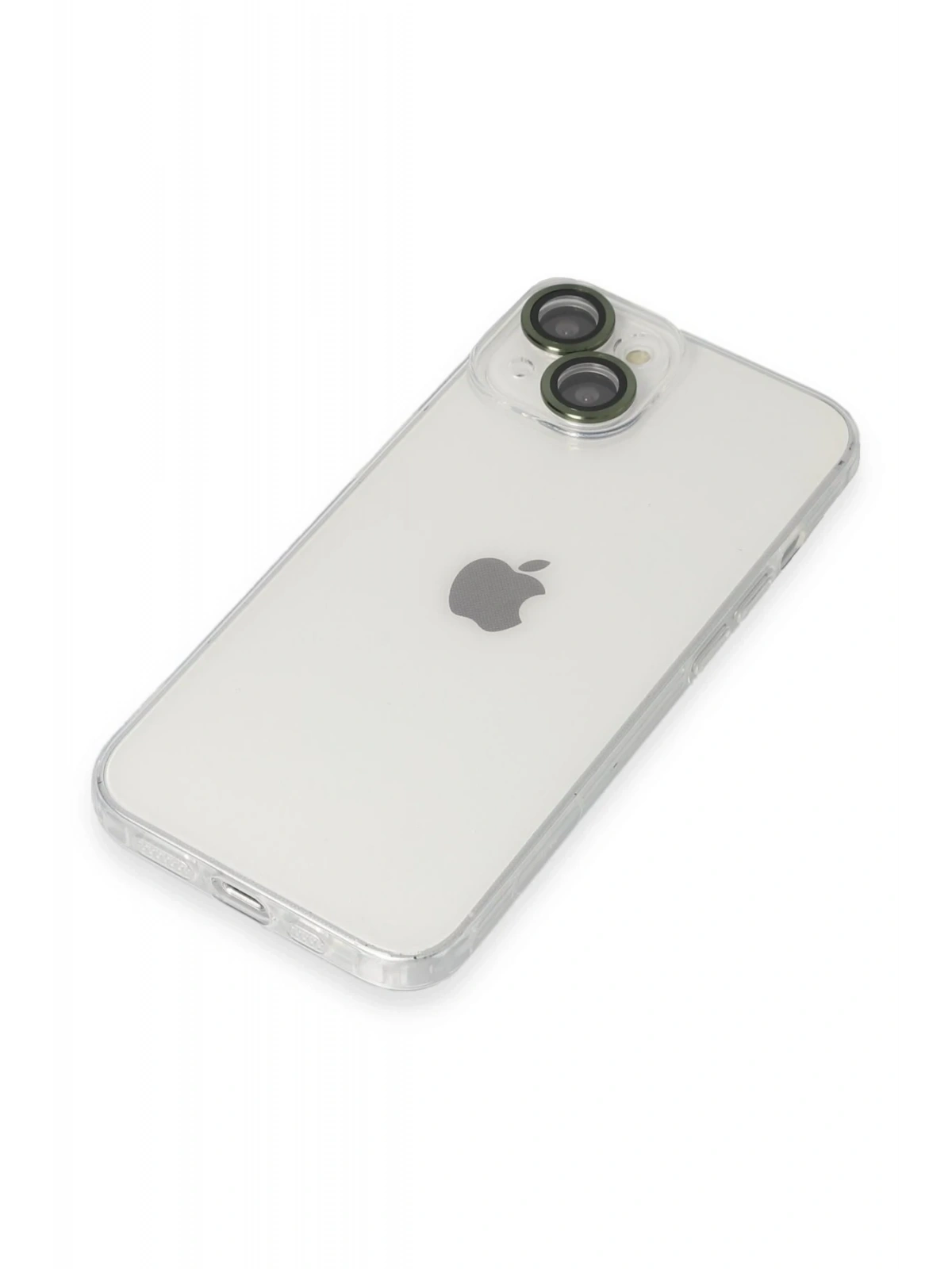 Newface Apple iPhone 14 Kılıf Luko Lens Silikon - Yeşil