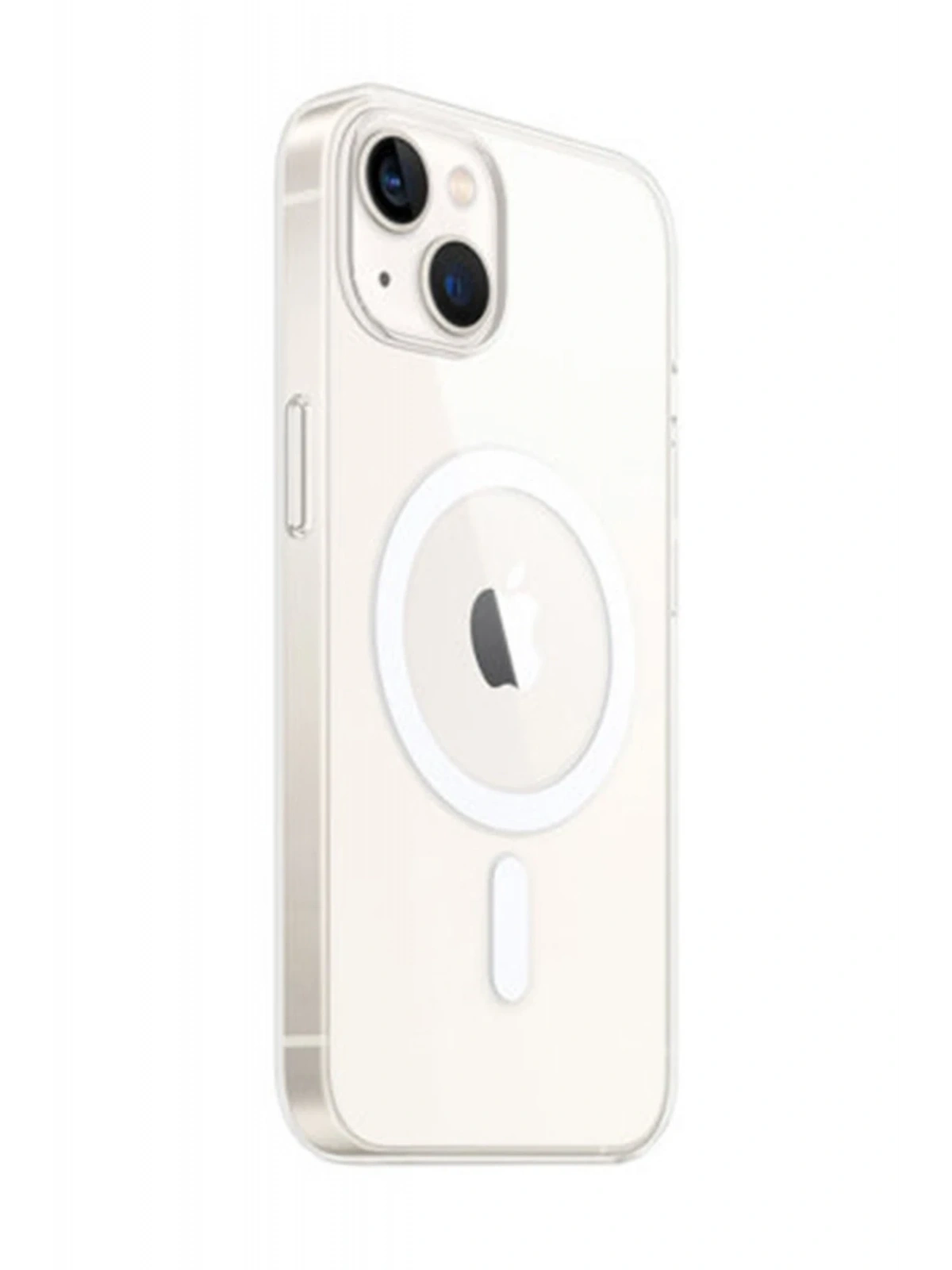 Newface Apple iPhone 14 Kılıf Magneticsafe Şeffaf Silikon - Şeffaf